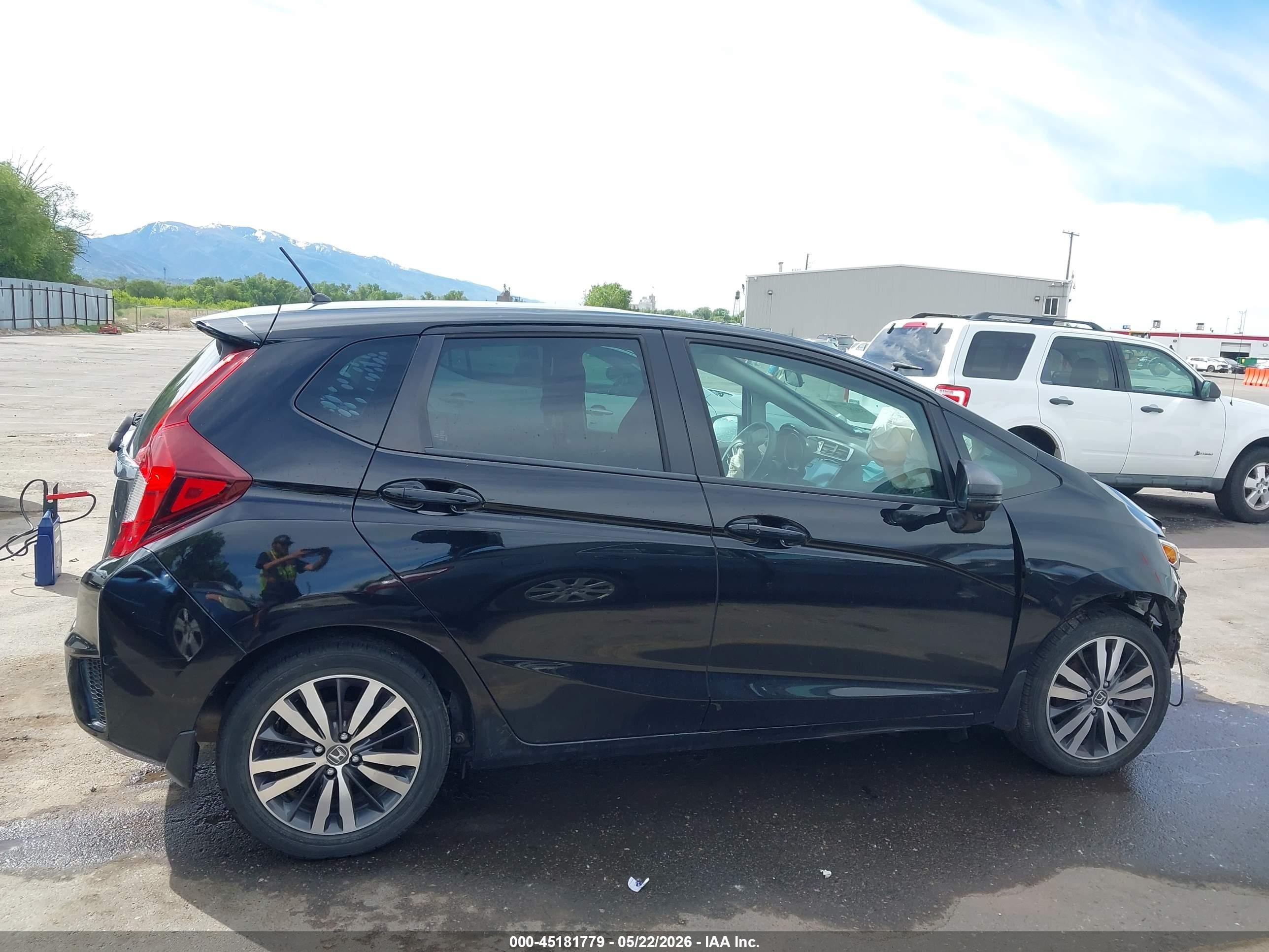 2015 Honda Fit Ex/ex-l Black vin: 3HGGK5H8XFM728142