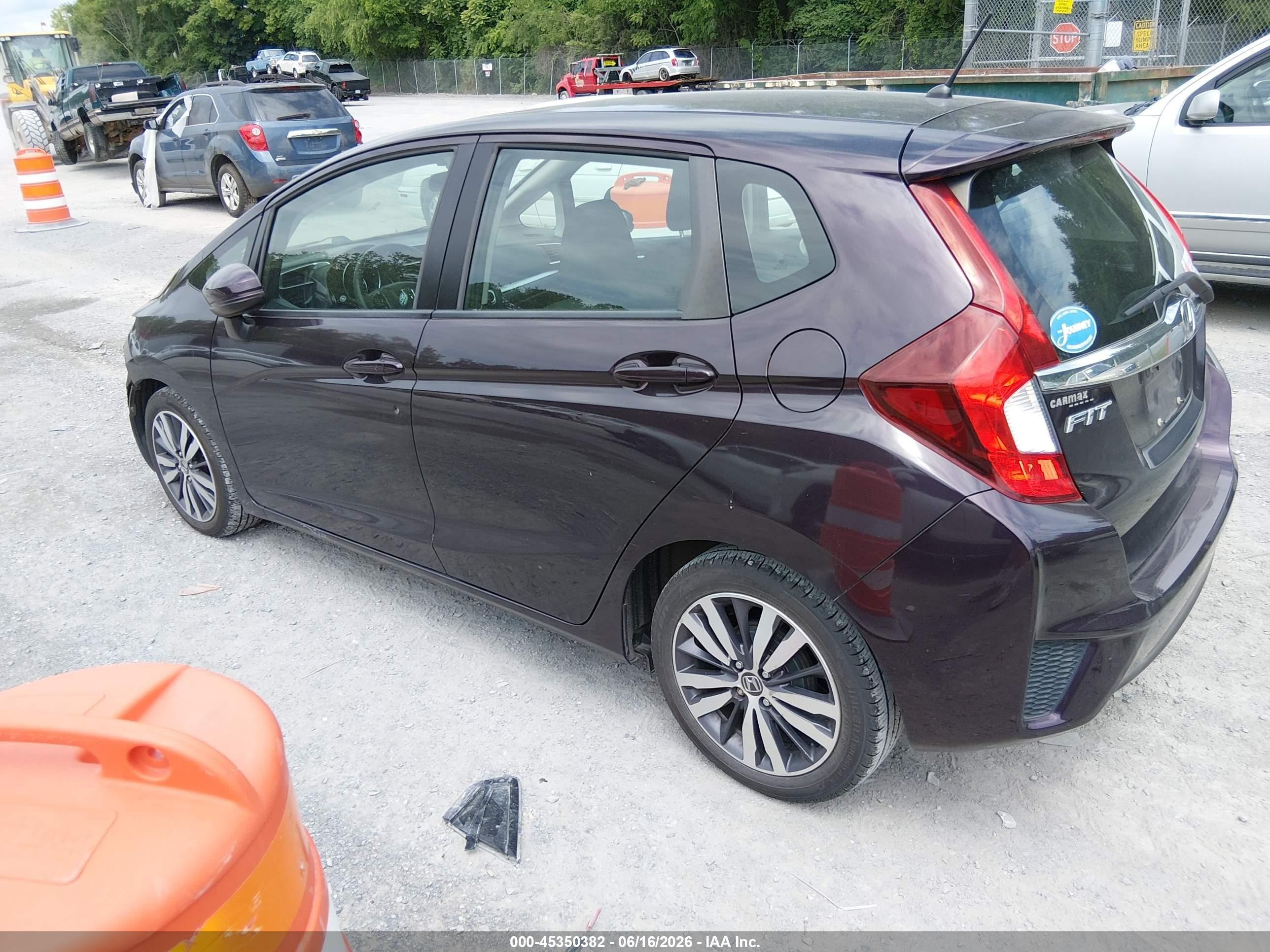 2015 Honda Fit Ex/ex-l Purple vin: 3HGGK5H8XFM730652