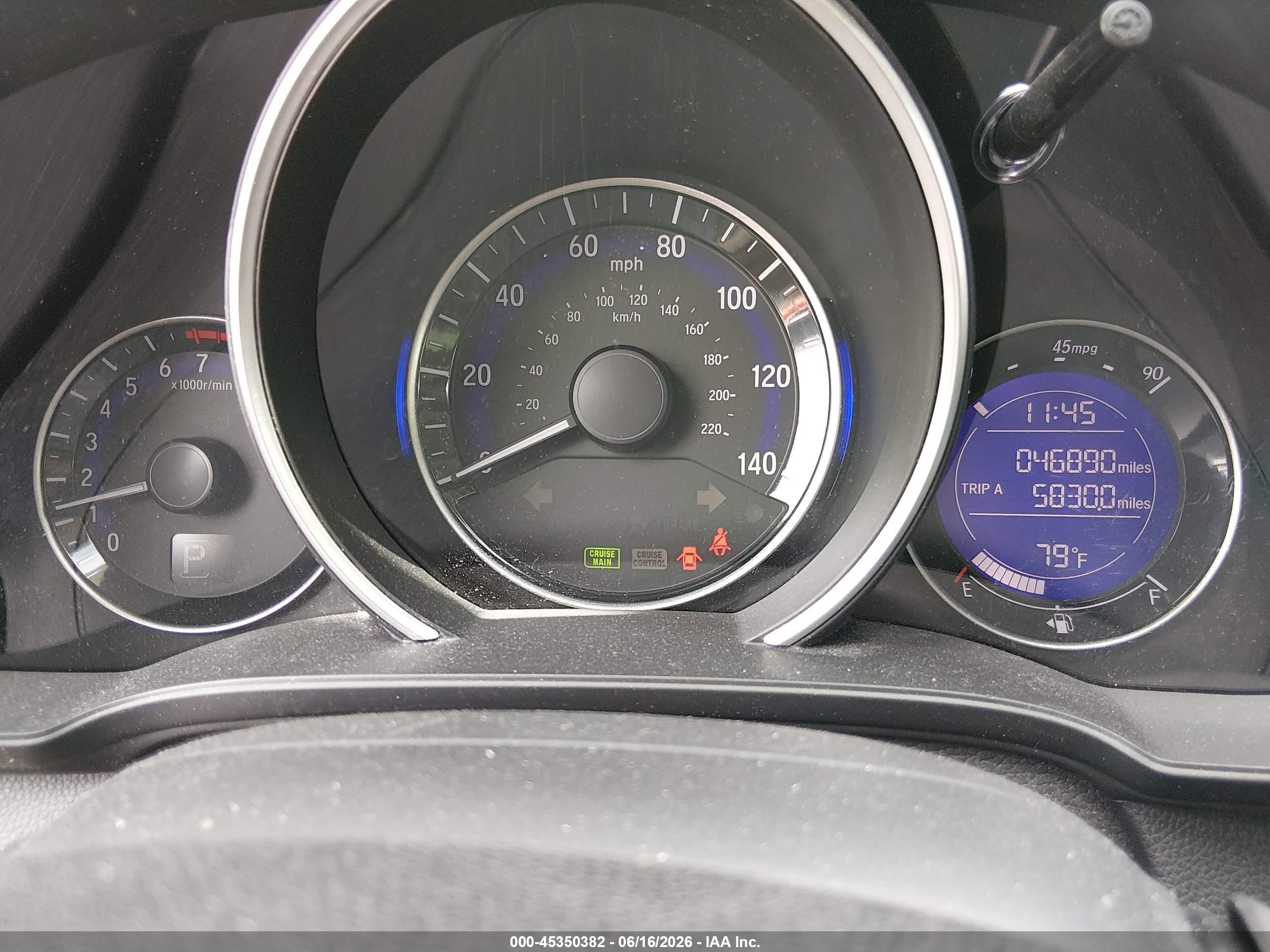 2015 Honda Fit Ex/ex-l Purple vin: 3HGGK5H8XFM730652