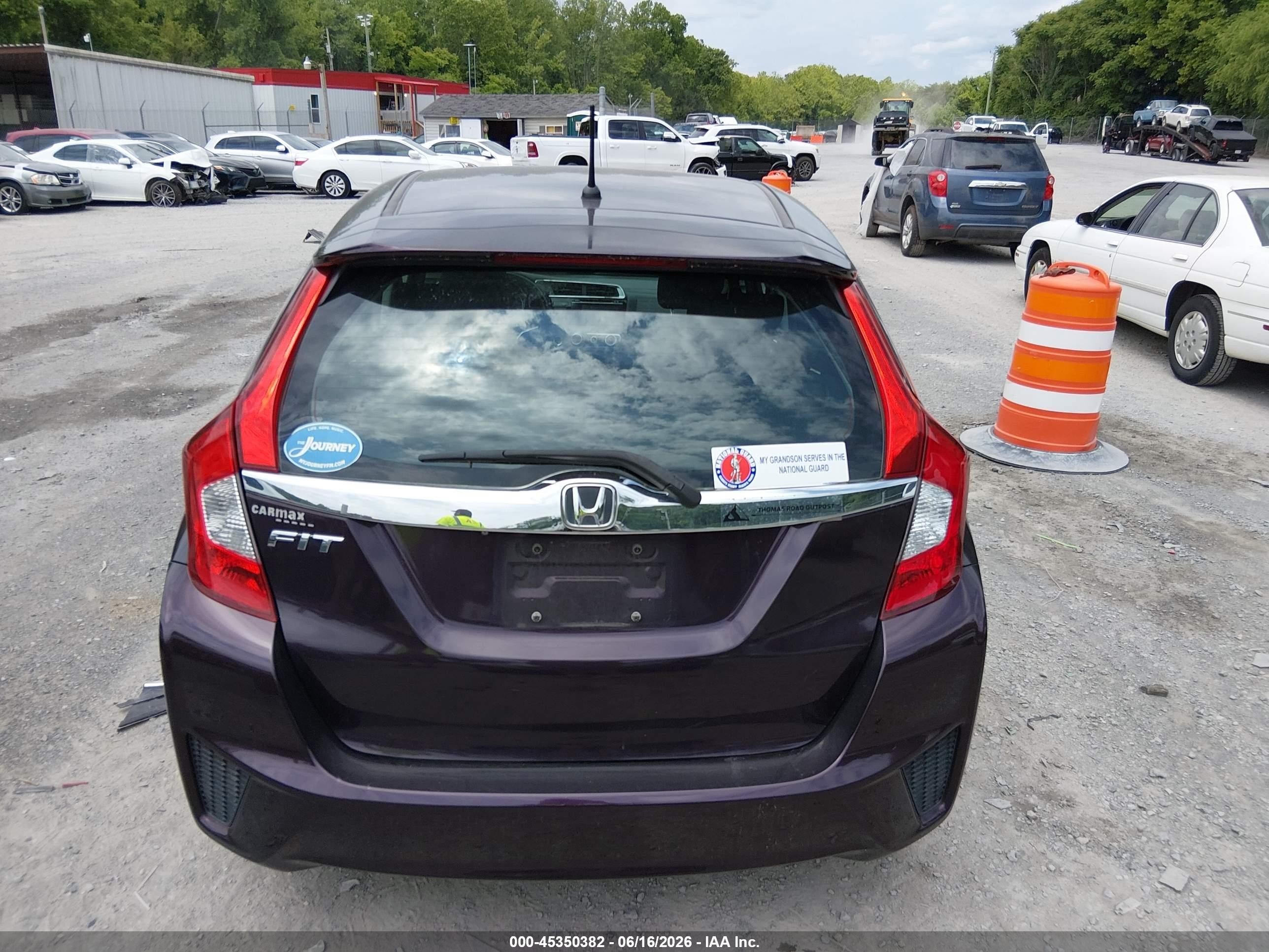 2015 Honda Fit Ex/ex-l Purple vin: 3HGGK5H8XFM730652