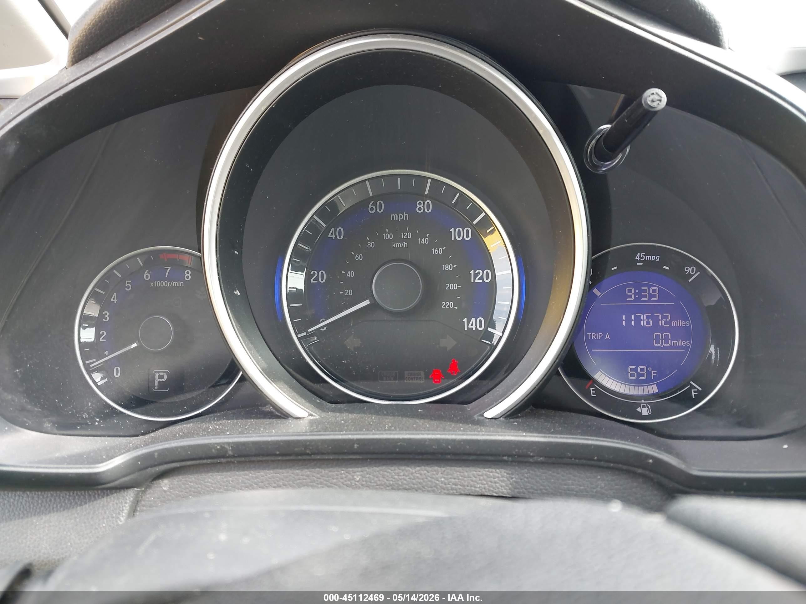 2015 Honda Fit Ex/ex-l Blue vin: 3HGGK5H8XFM738234
