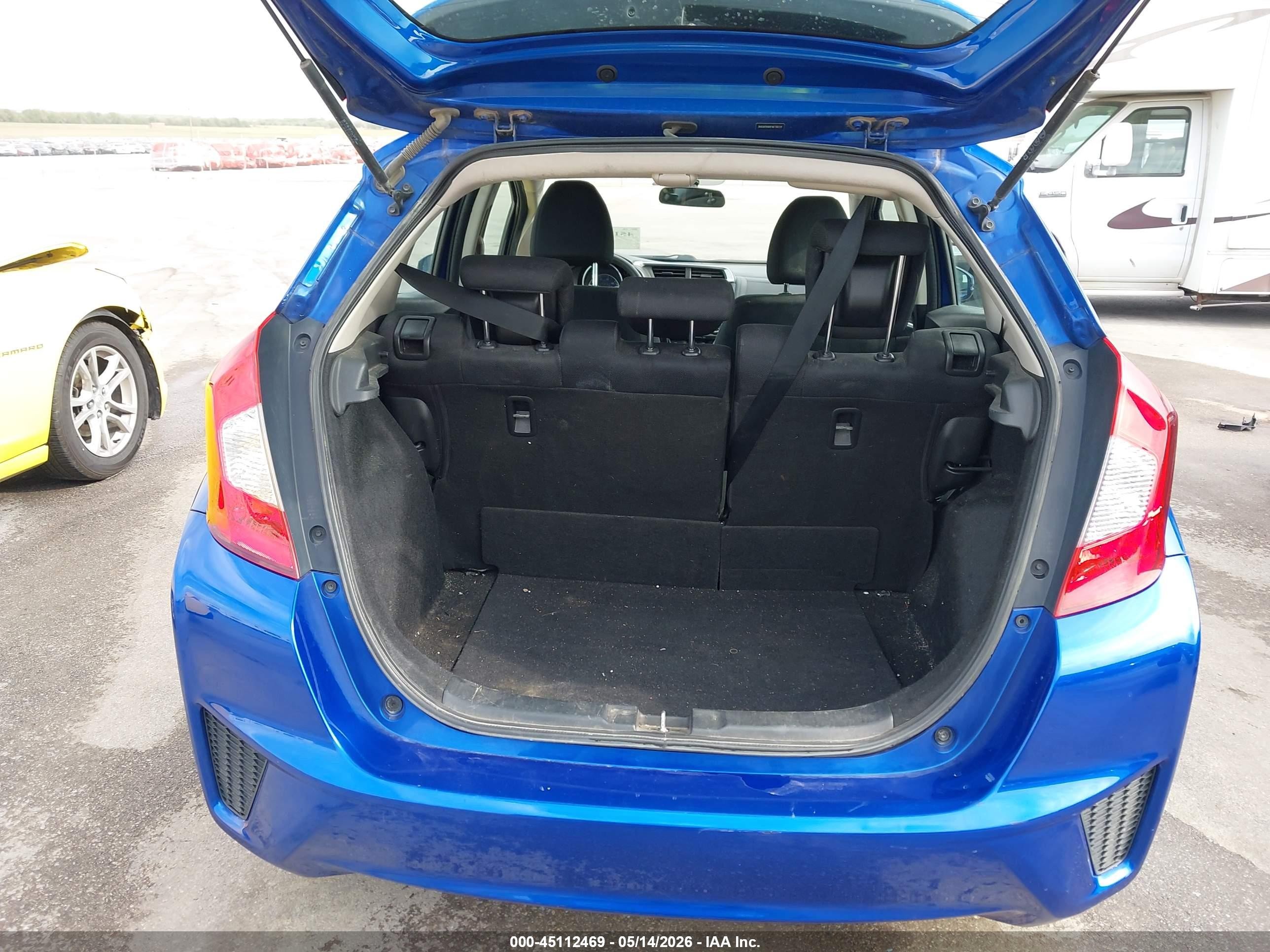 2015 Honda Fit Ex/ex-l Blue vin: 3HGGK5H8XFM738234