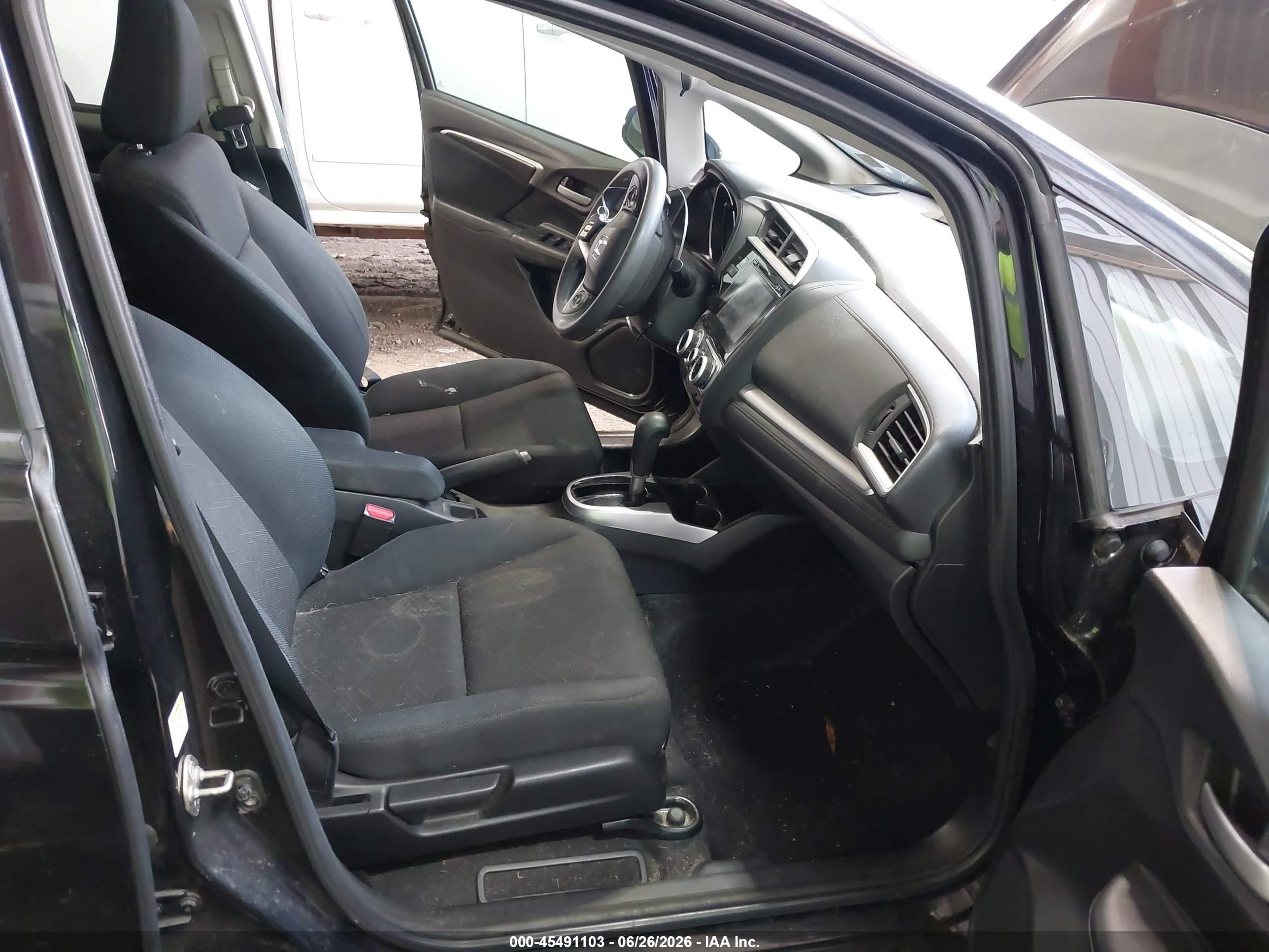 2015 Honda Fit Ex/ex-l Black vin: 3HGGK5H8XFM741487