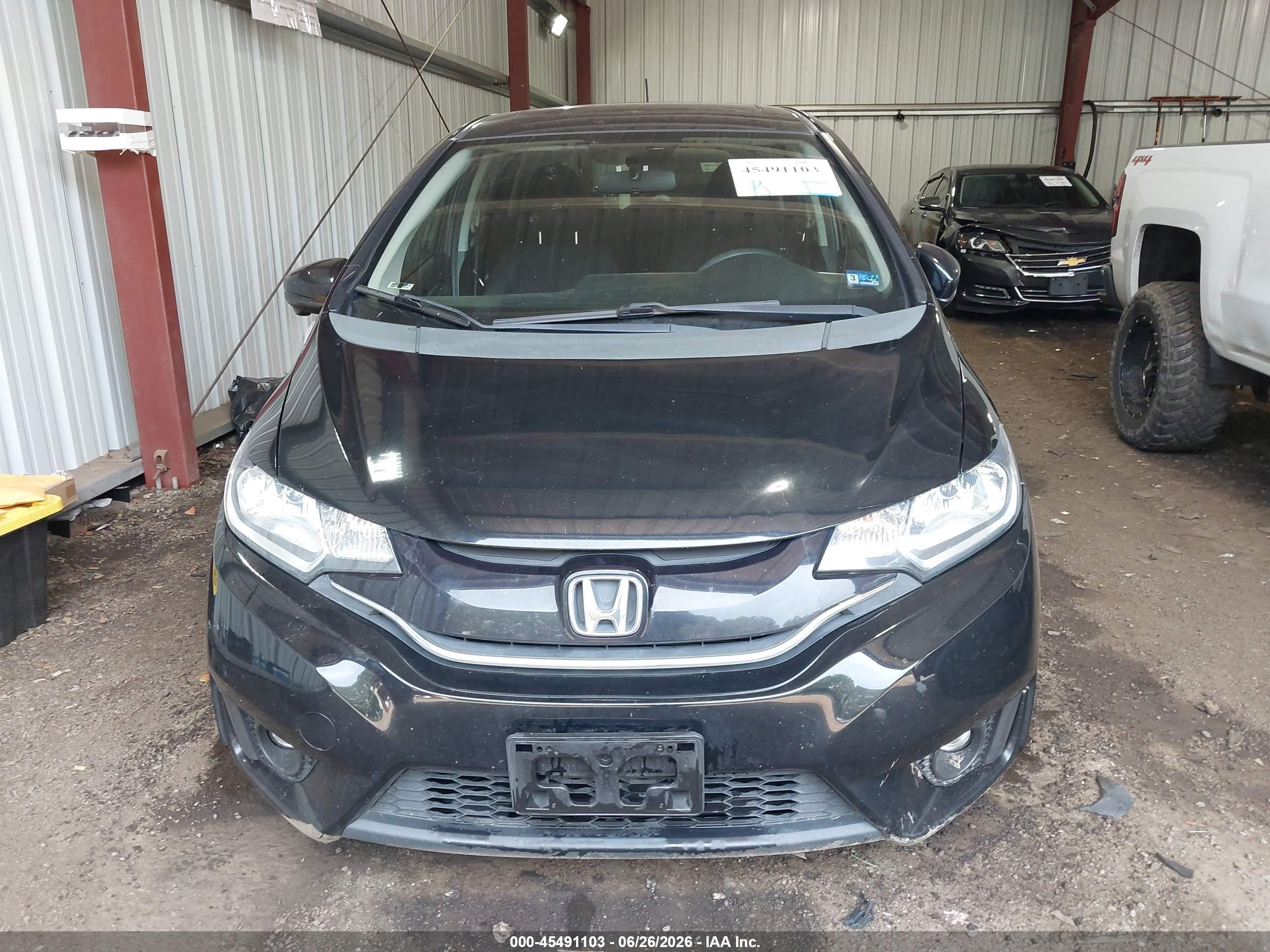 2015 Honda Fit Ex/ex-l Black vin: 3HGGK5H8XFM741487
