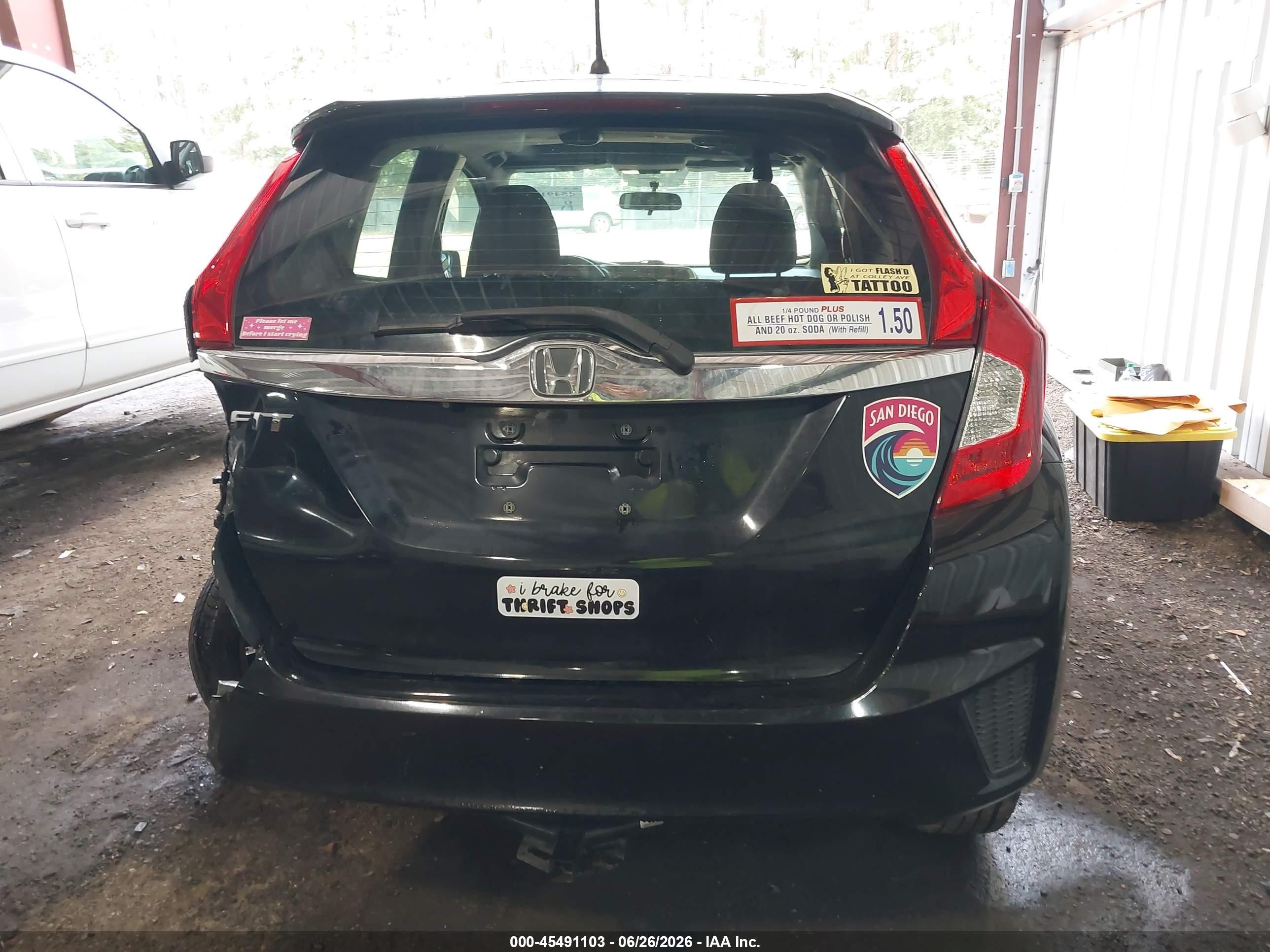 2015 Honda Fit Ex/ex-l Black vin: 3HGGK5H8XFM741487