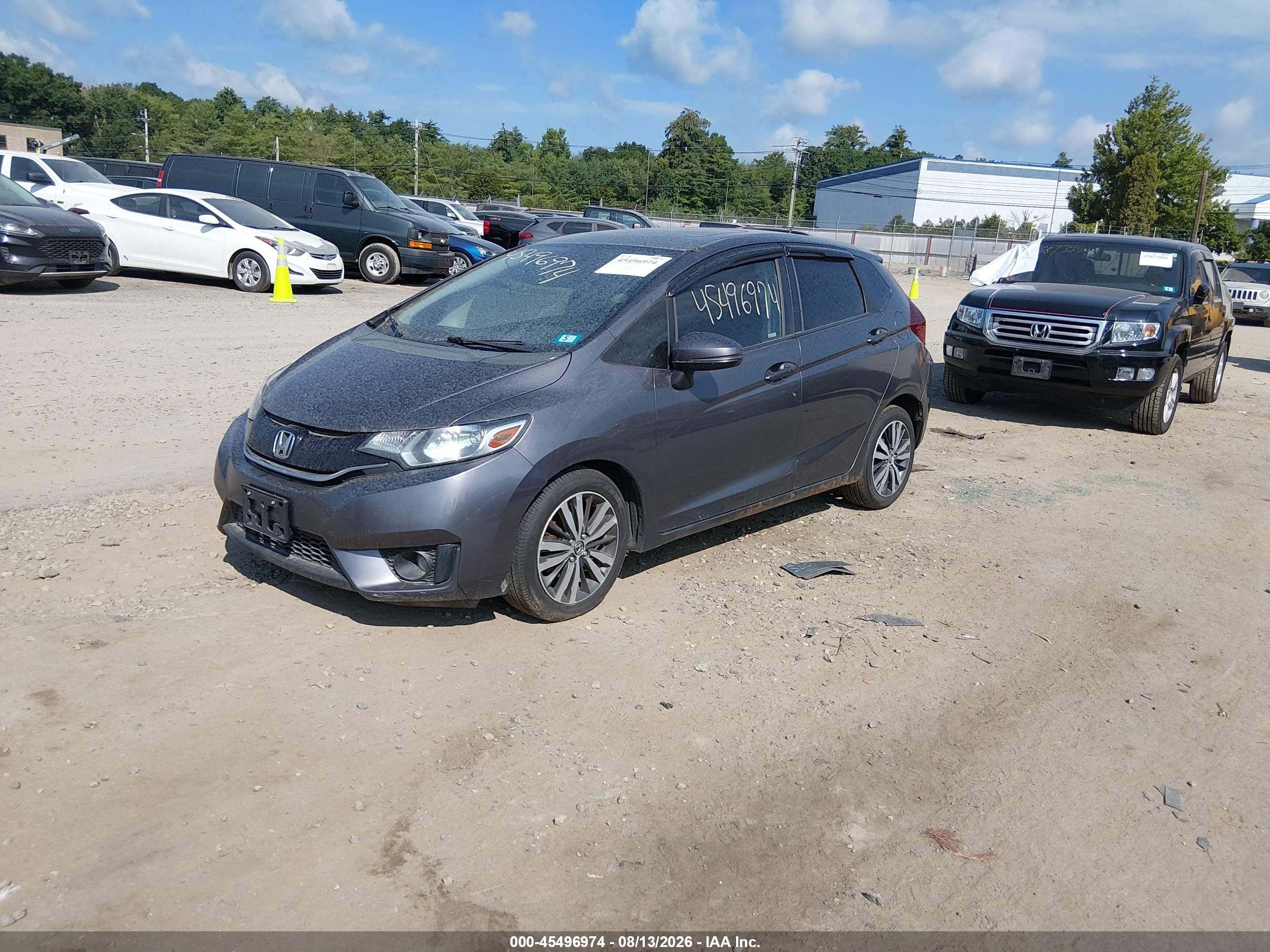 2015 Honda Fit Ex/ex-l Black vin: 3HGGK5H8XFM752019