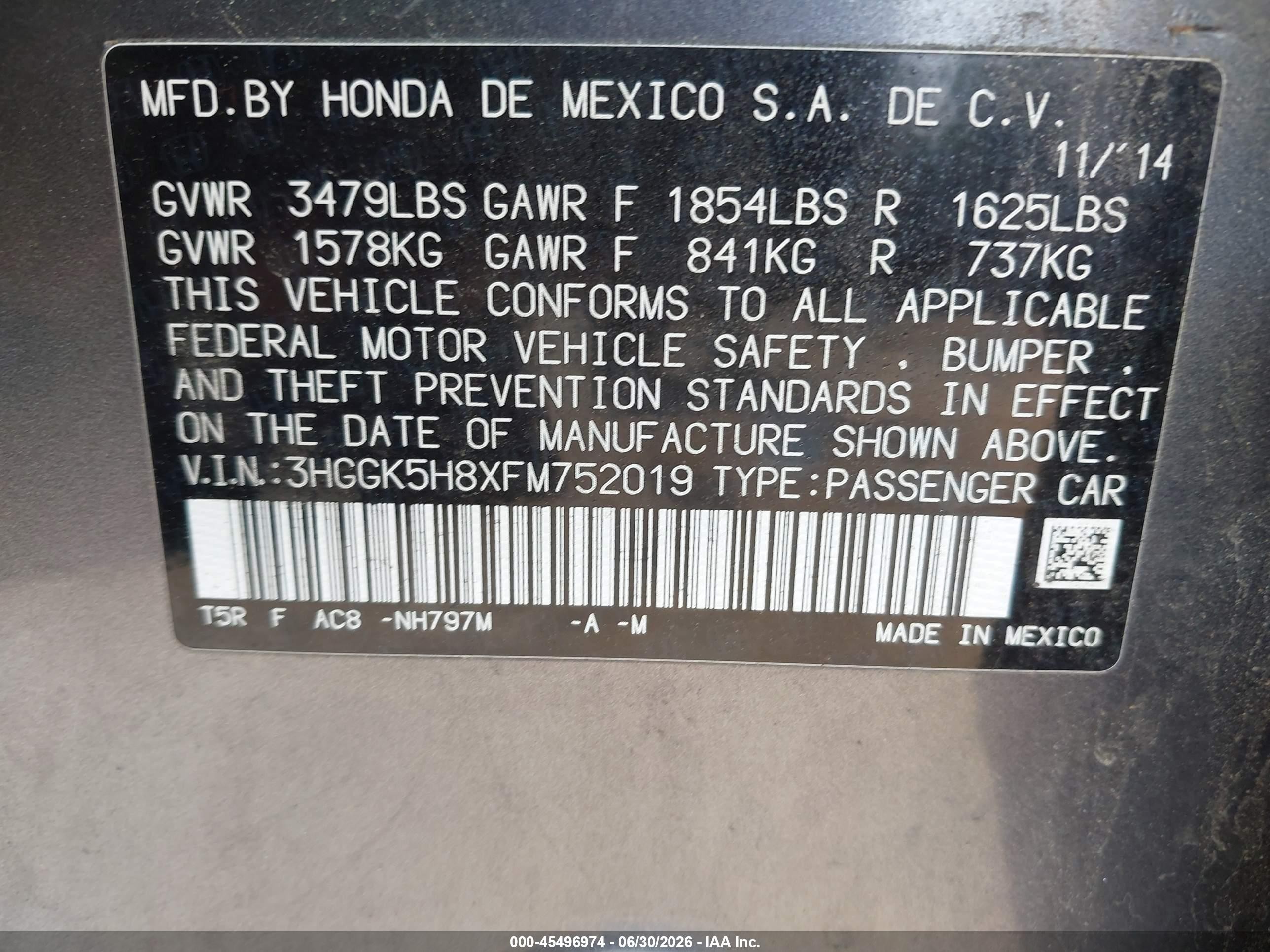 2015 Honda Fit Ex/ex-l Black vin: 3HGGK5H8XFM752019