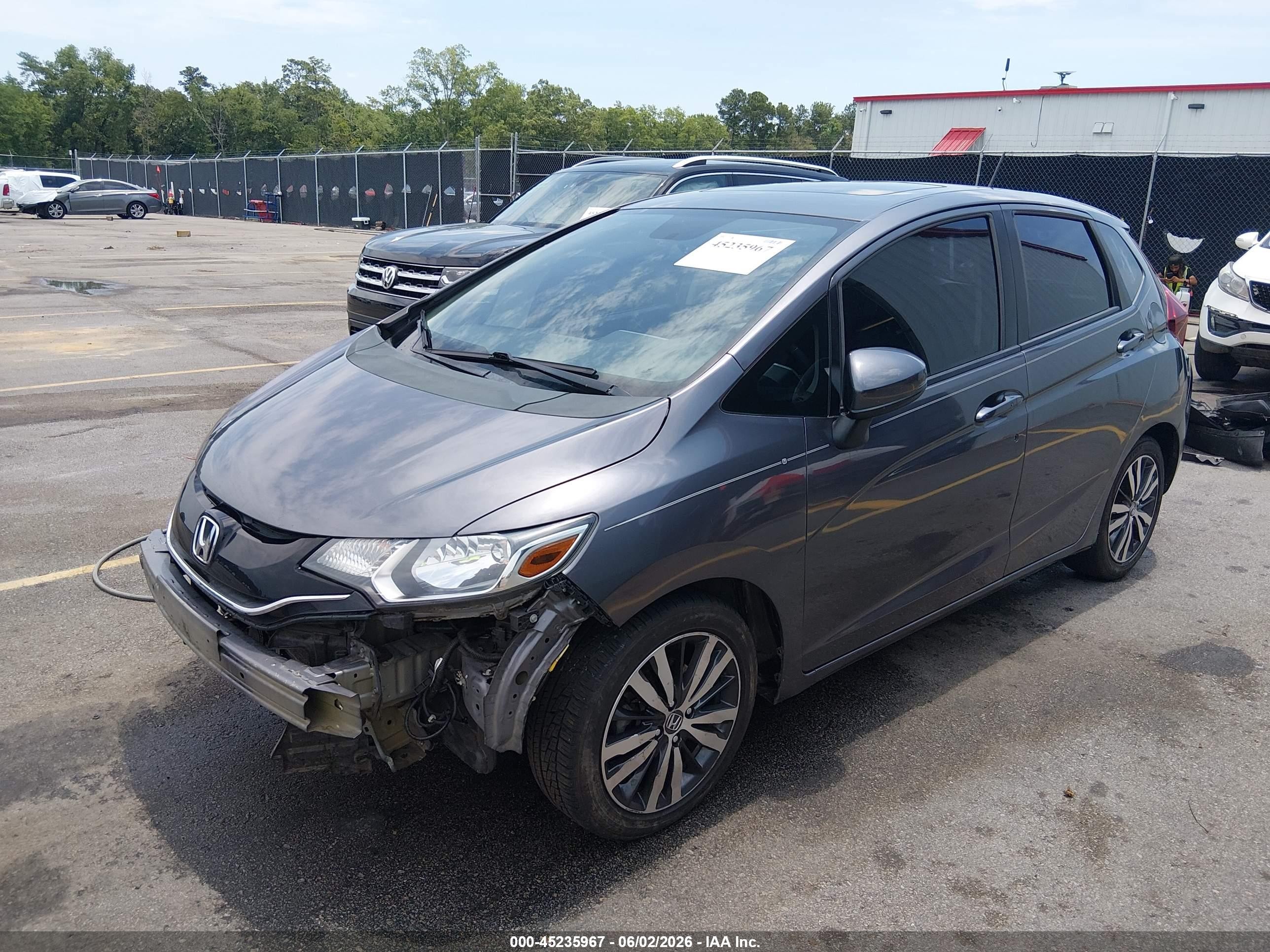 2015 Honda Fit Ex/ex-l Gray vin: 3HGGK5H8XFM752926