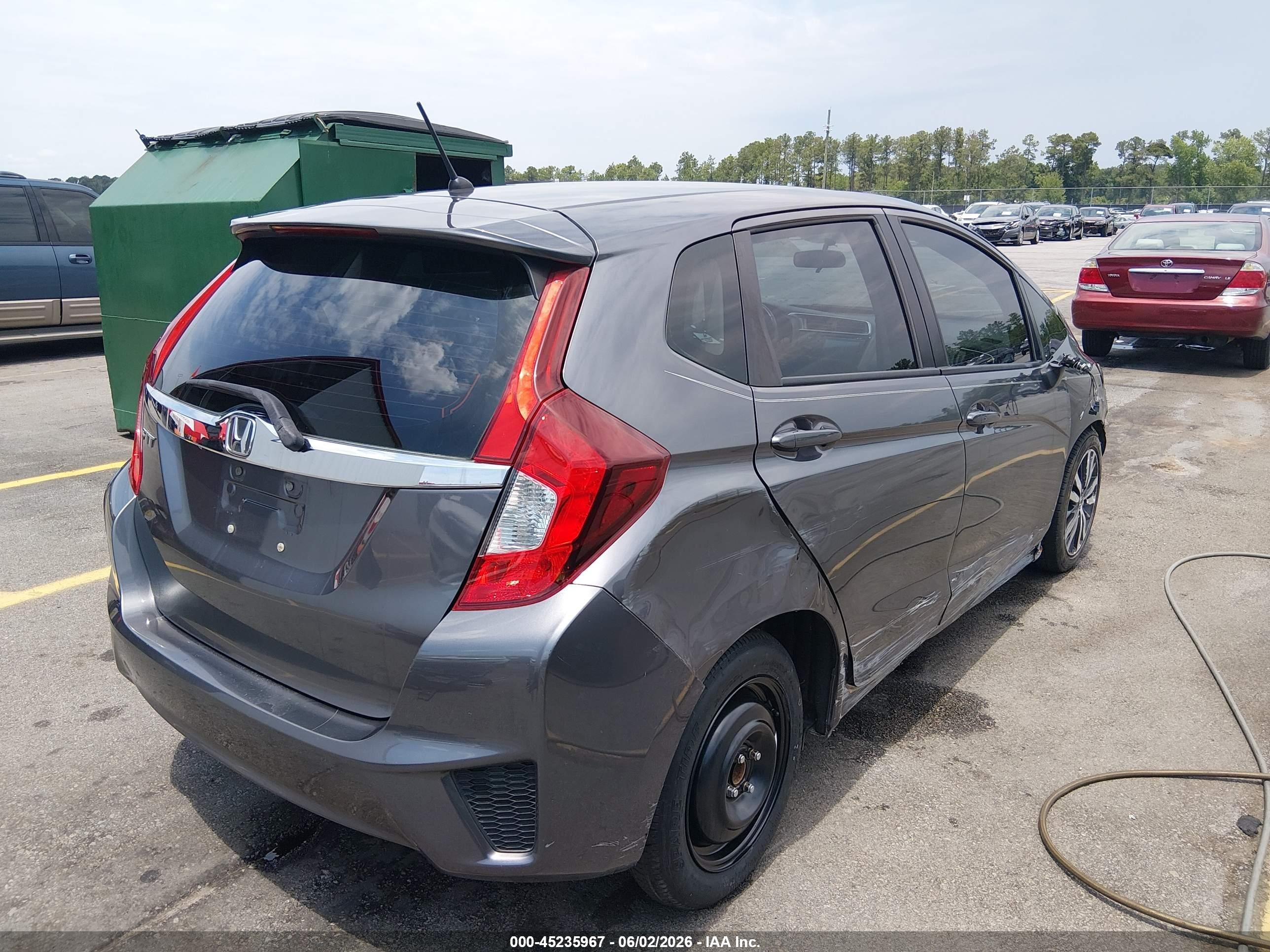 2015 Honda Fit Ex/ex-l Gray vin: 3HGGK5H8XFM752926