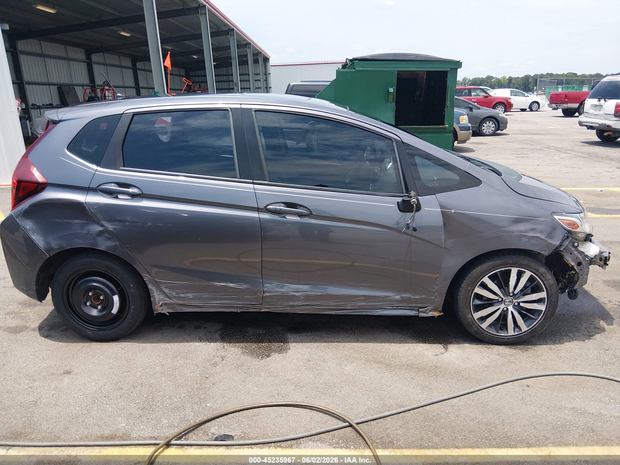 2015 Honda Fit Ex/ex-l Gray vin: 3HGGK5H8XFM752926