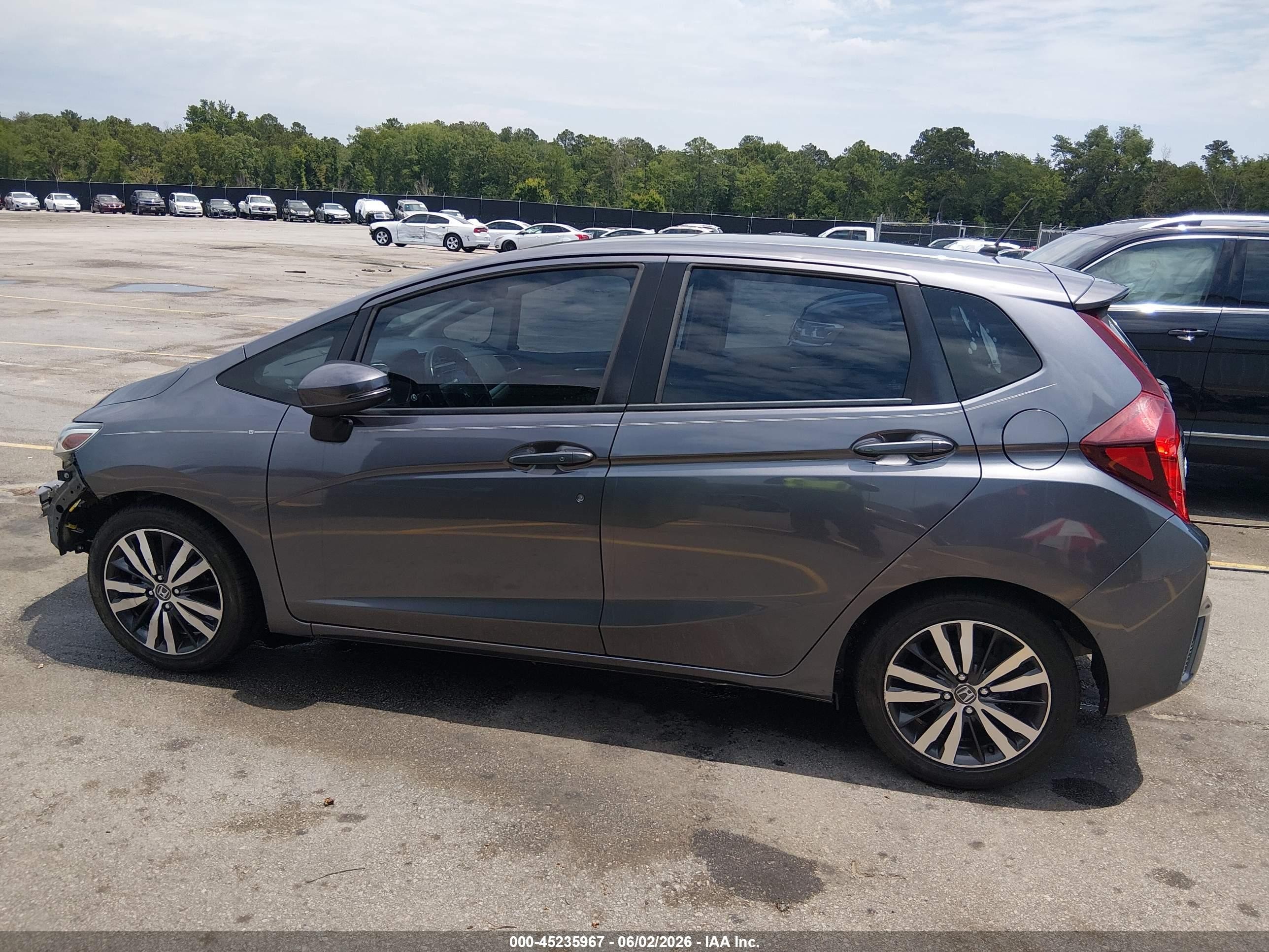 2015 Honda Fit Ex/ex-l Gray vin: 3HGGK5H8XFM752926