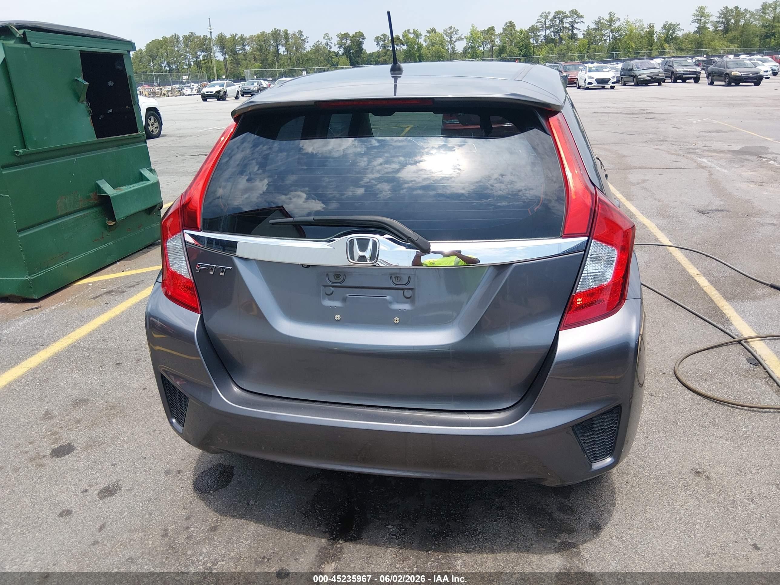 2015 Honda Fit Ex/ex-l Gray vin: 3HGGK5H8XFM752926