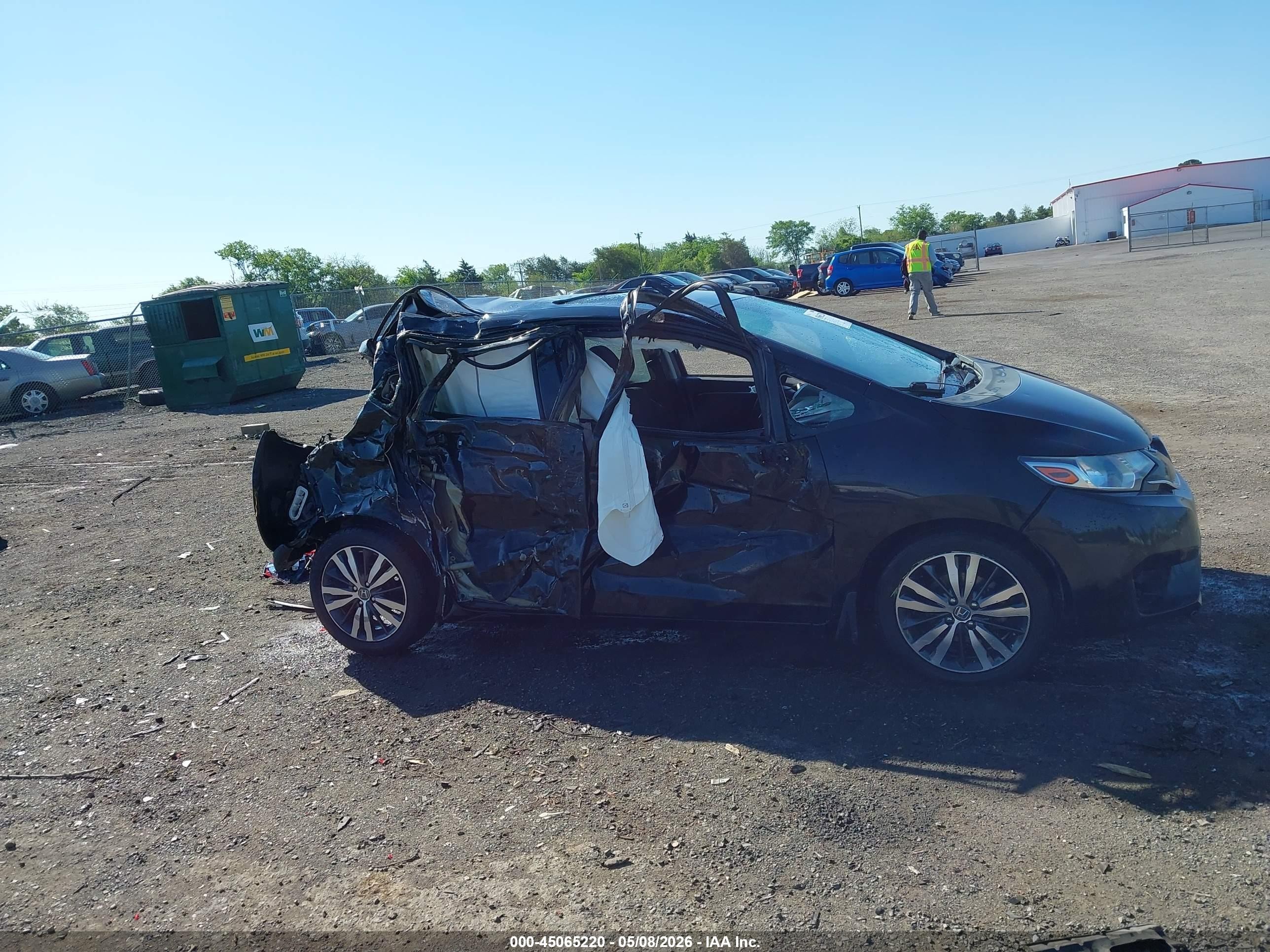 2015 Honda Fit Ex/ex-l Черный vin: 3HGGK5H8XFM756507