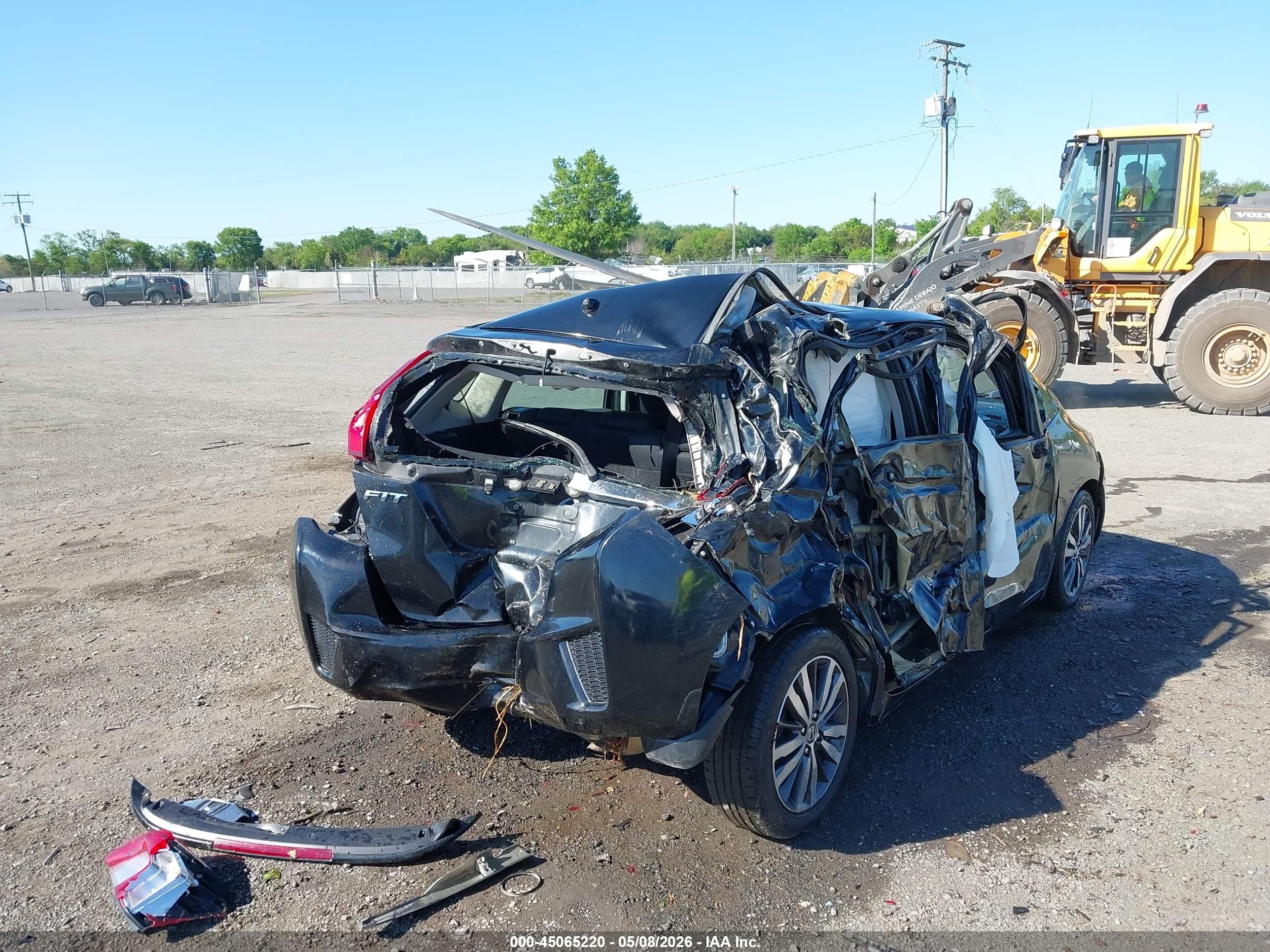 2015 Honda Fit Ex/ex-l Черный vin: 3HGGK5H8XFM756507