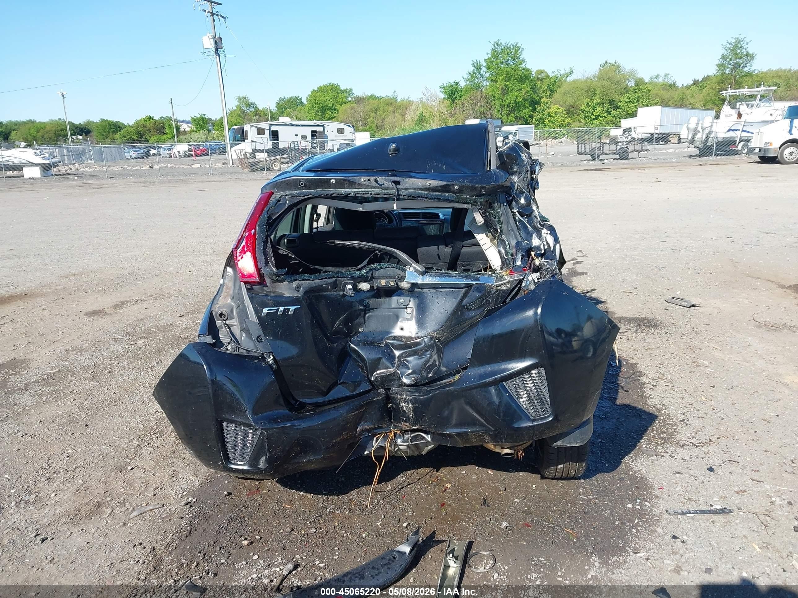 2015 Honda Fit Ex/ex-l Черный vin: 3HGGK5H8XFM756507
