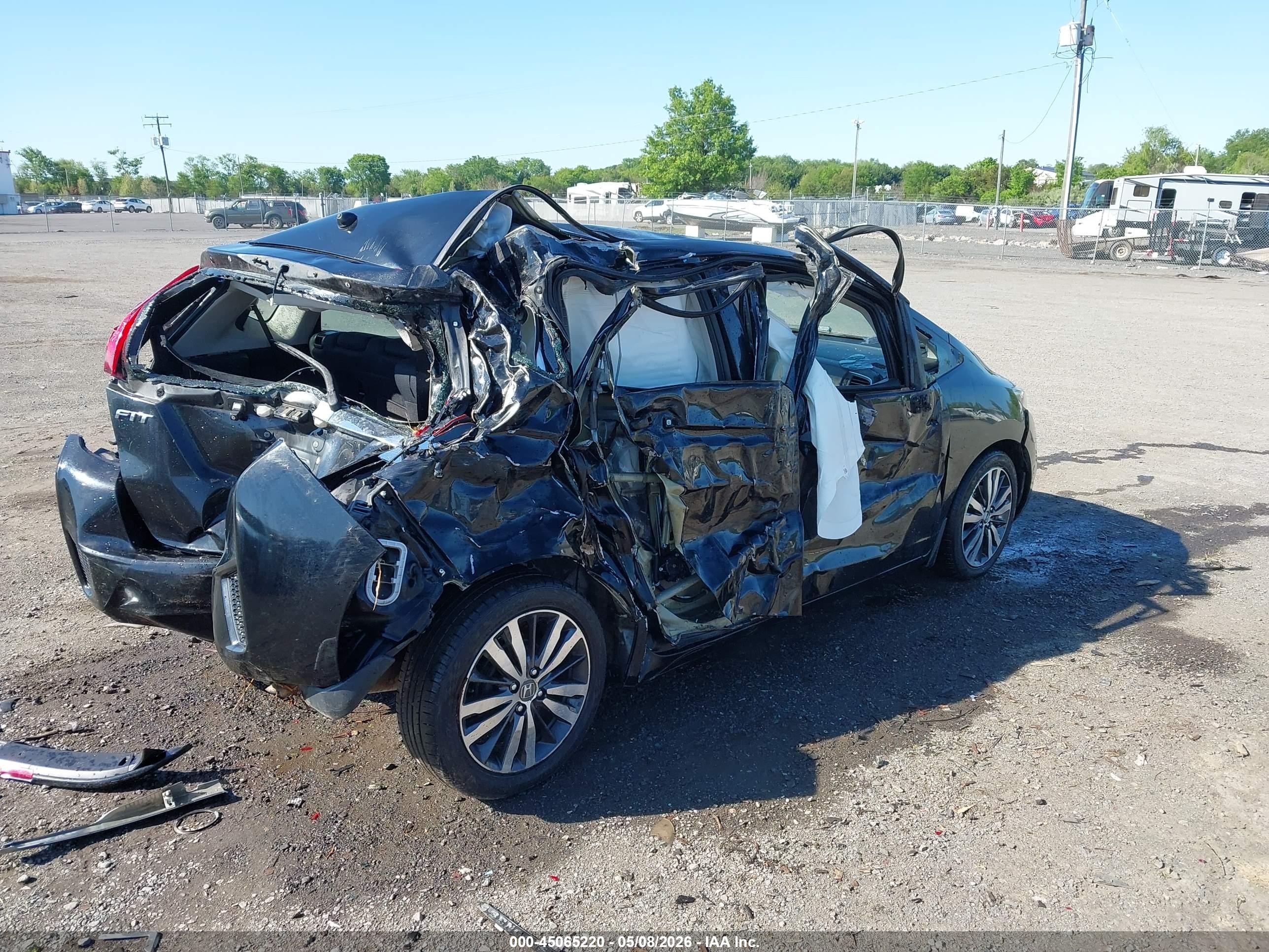 2015 Honda Fit Ex/ex-l Черный vin: 3HGGK5H8XFM756507