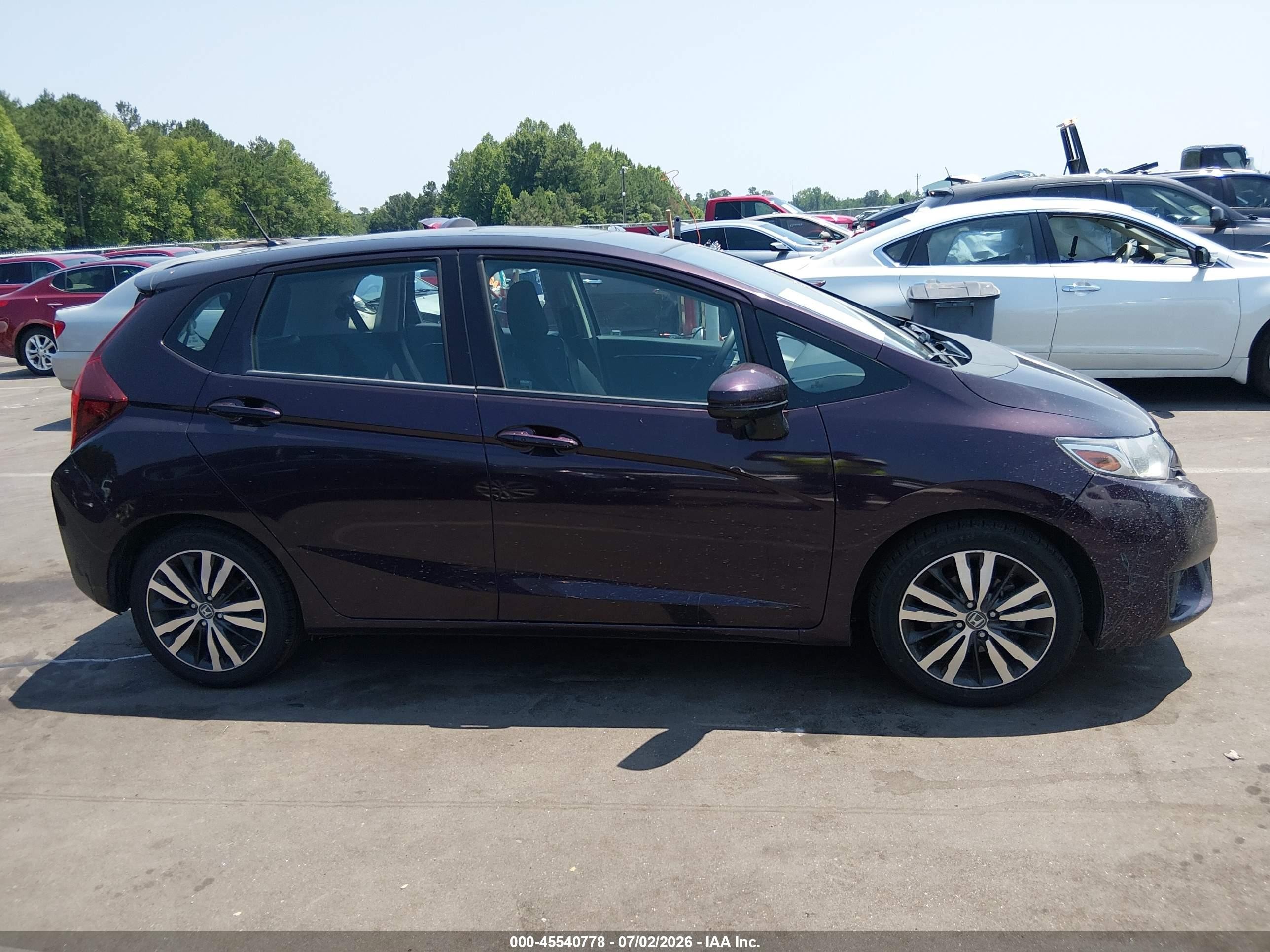 2015 Honda Fit Ex/ex-l Burgundy vin: 3HGGK5H8XFM759536