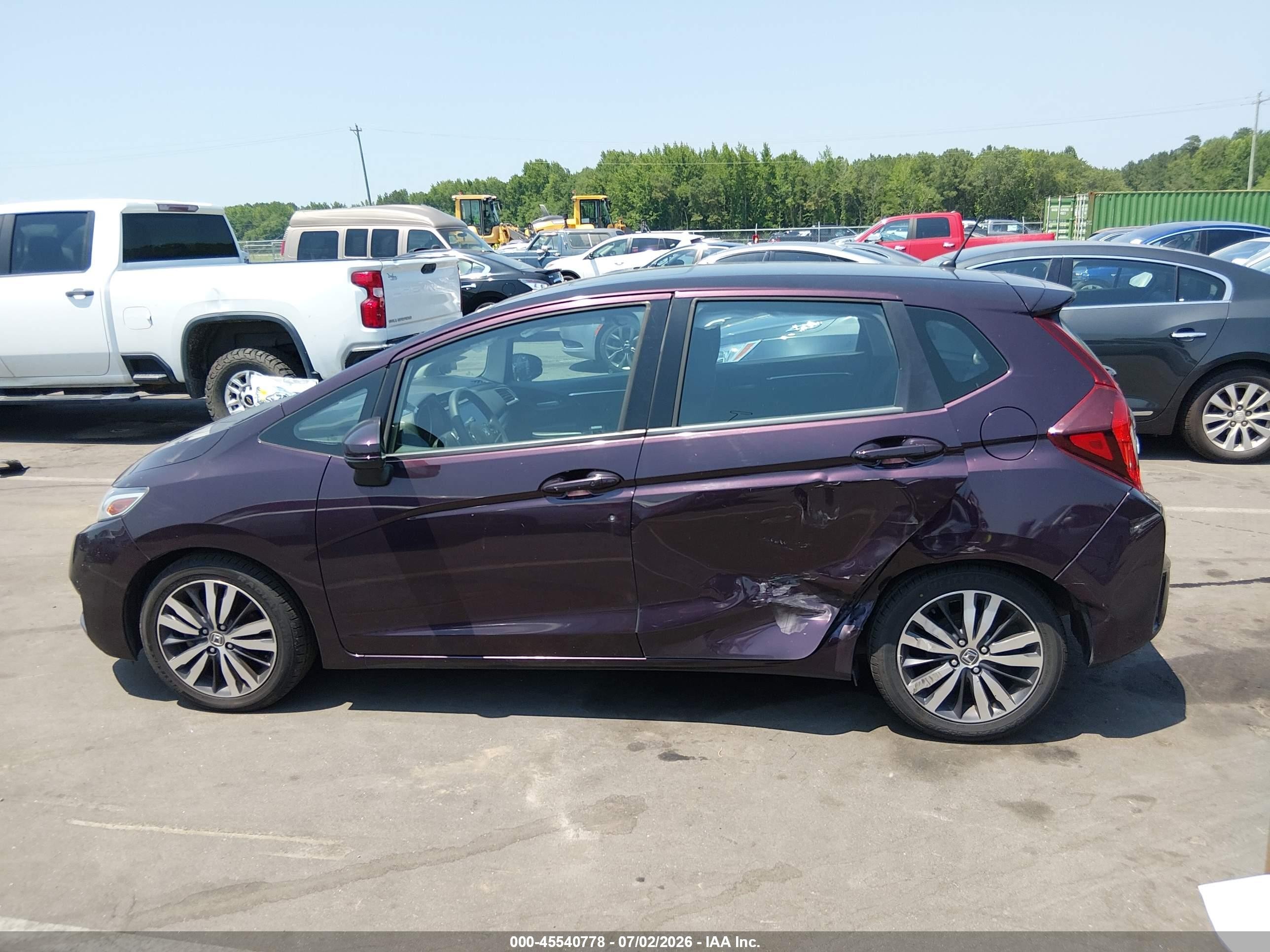 2015 Honda Fit Ex/ex-l Burgundy vin: 3HGGK5H8XFM759536