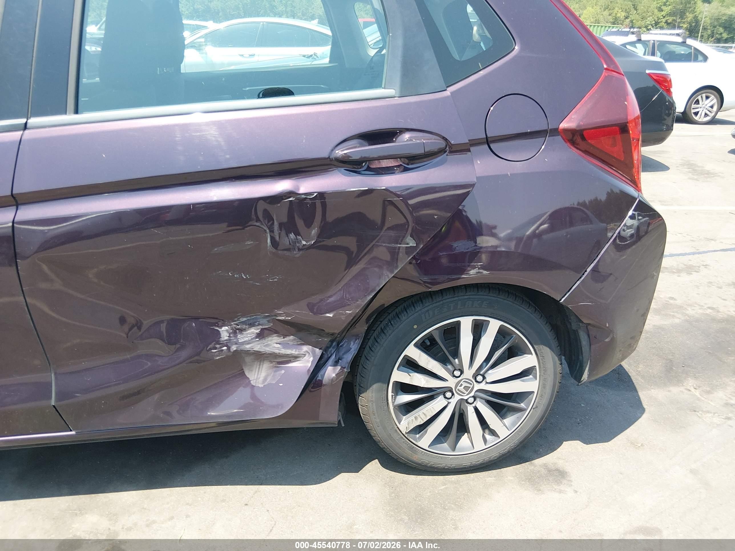 2015 Honda Fit Ex/ex-l Burgundy vin: 3HGGK5H8XFM759536
