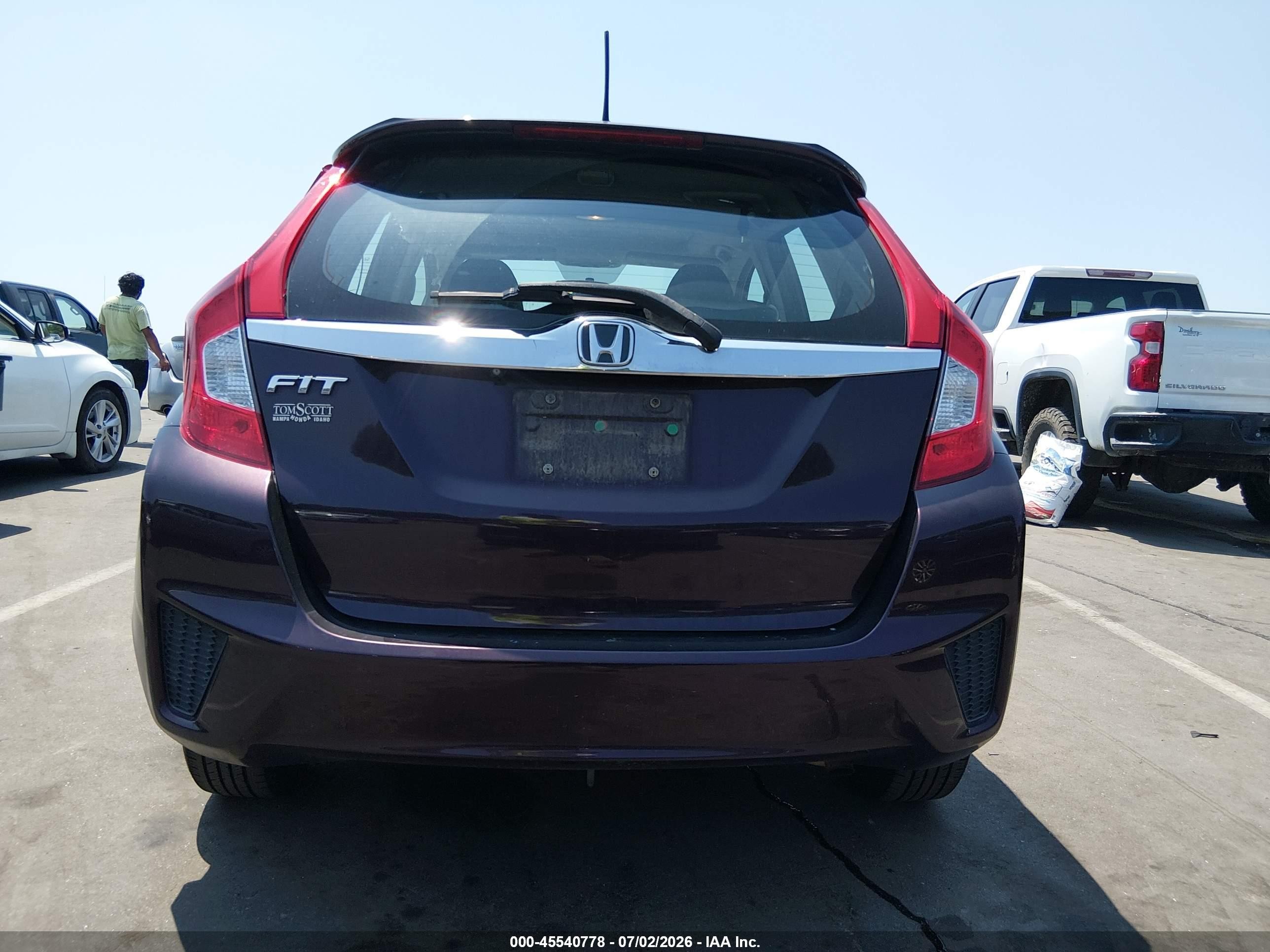 2015 Honda Fit Ex/ex-l Burgundy vin: 3HGGK5H8XFM759536