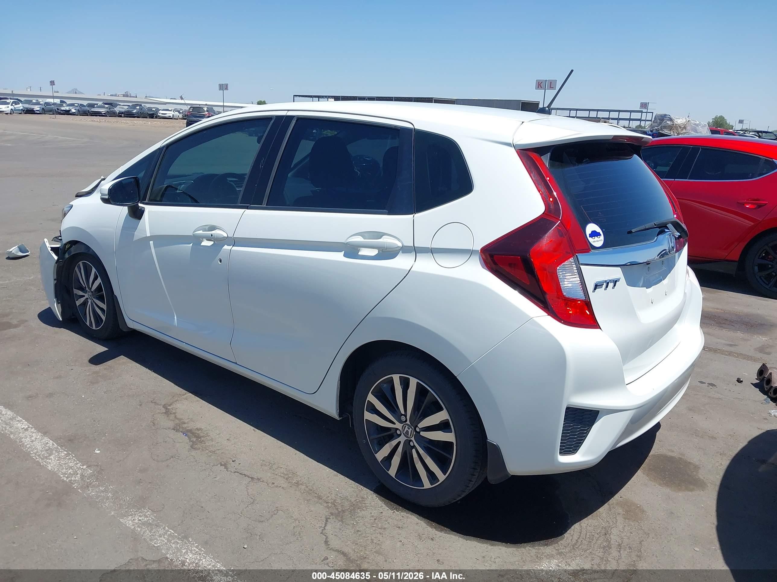 2015 Honda Fit Ex/ex-l Белый vin: 3HGGK5H8XFM765546