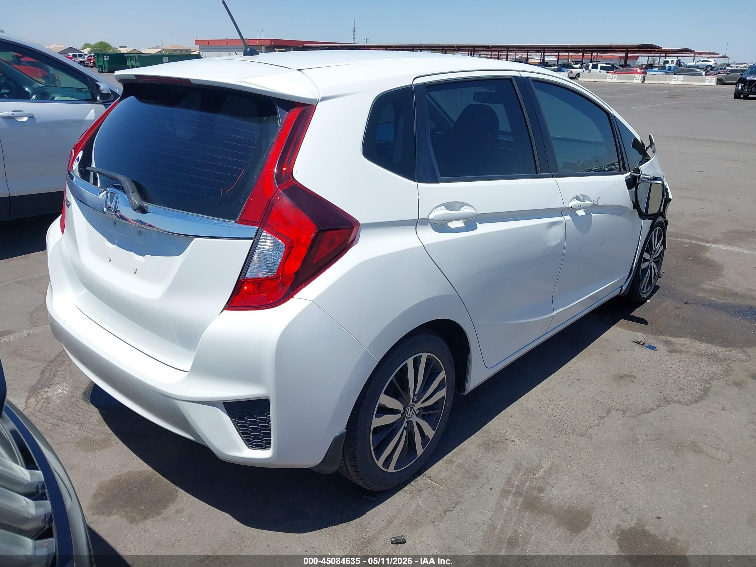 2015 Honda Fit Ex/ex-l Белый vin: 3HGGK5H8XFM765546