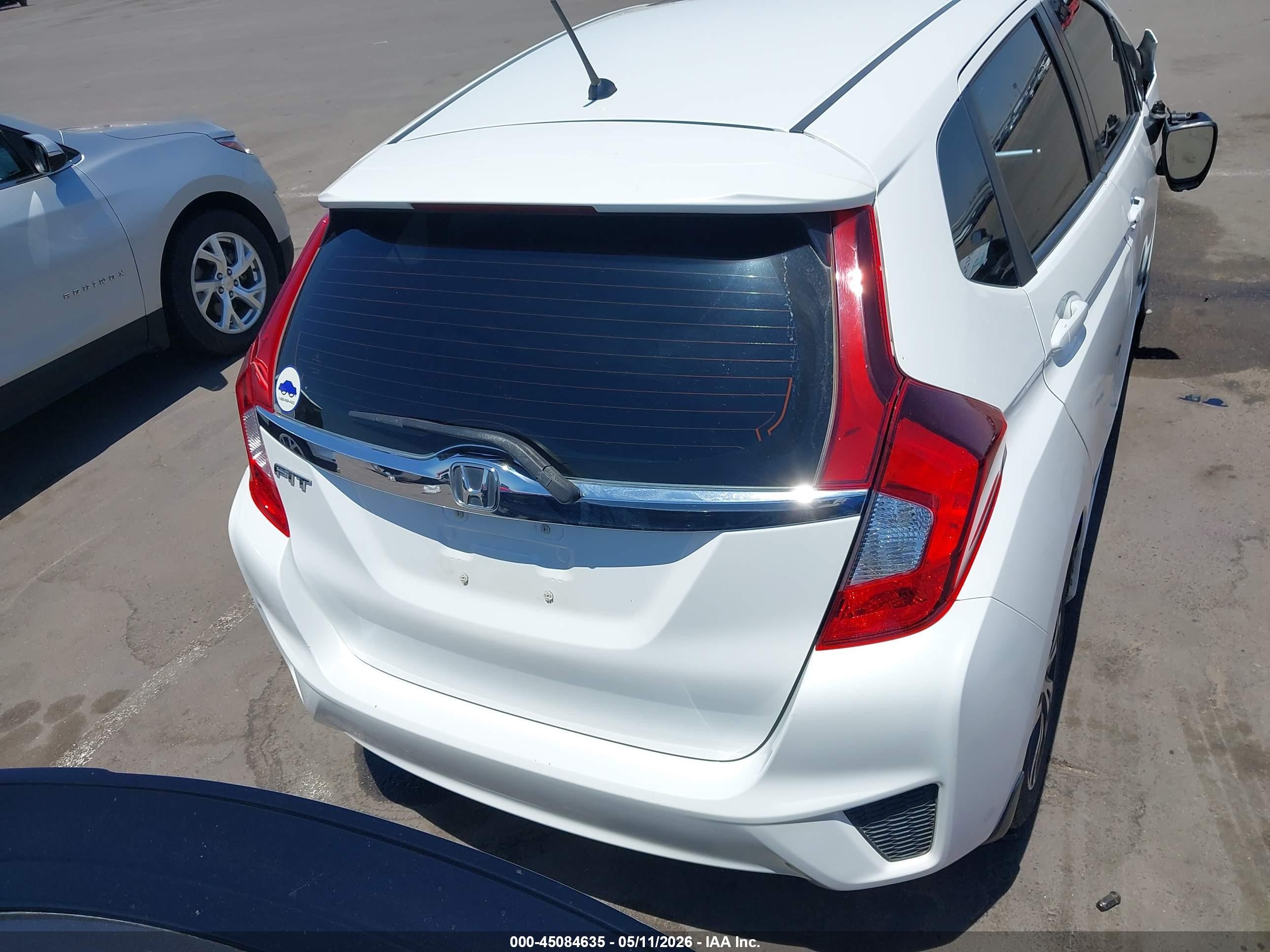 2015 Honda Fit Ex/ex-l Белый vin: 3HGGK5H8XFM765546