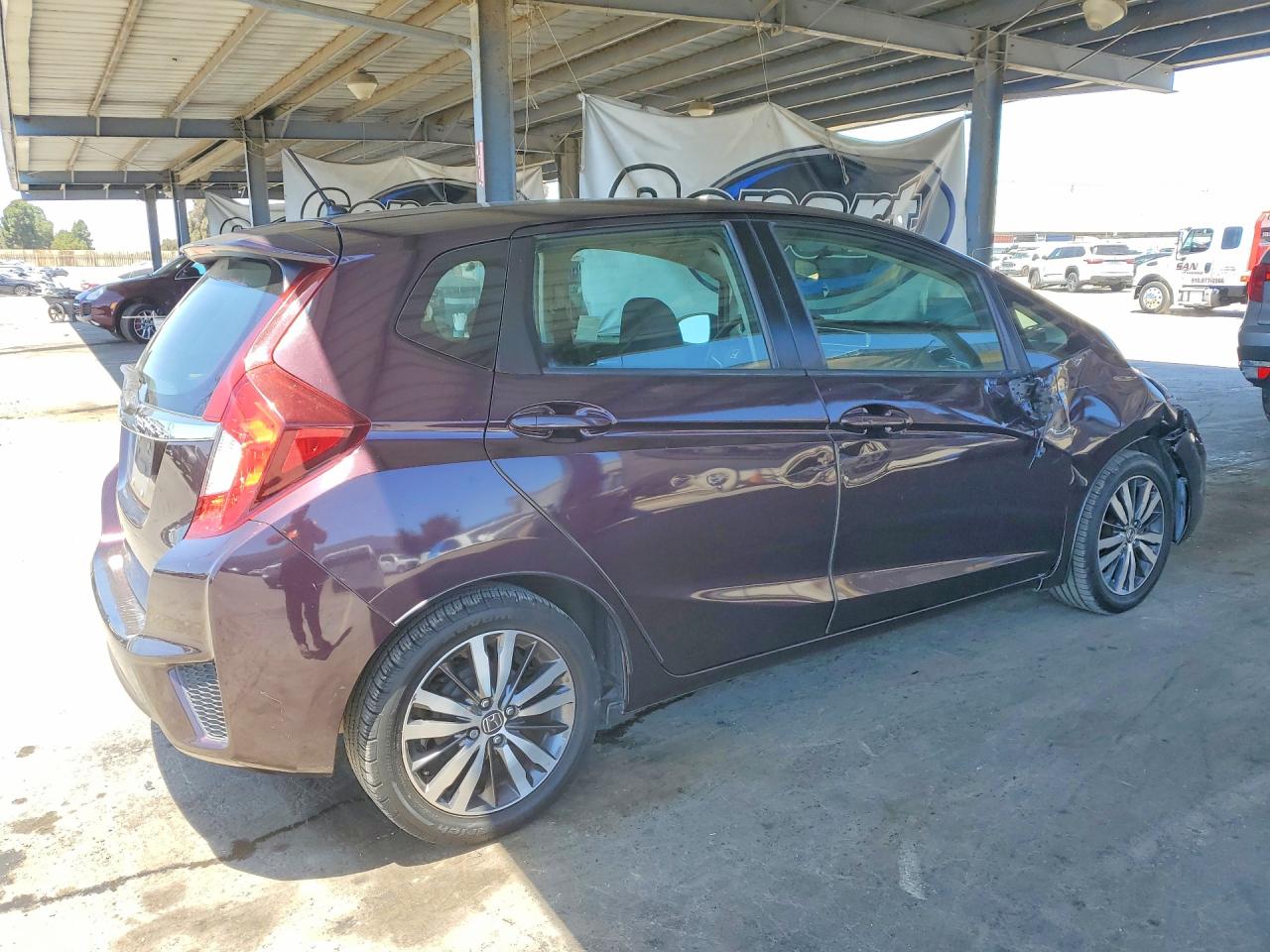 2015 Honda Fit Ex Purple vin: 3HGGK5H8XFM777082