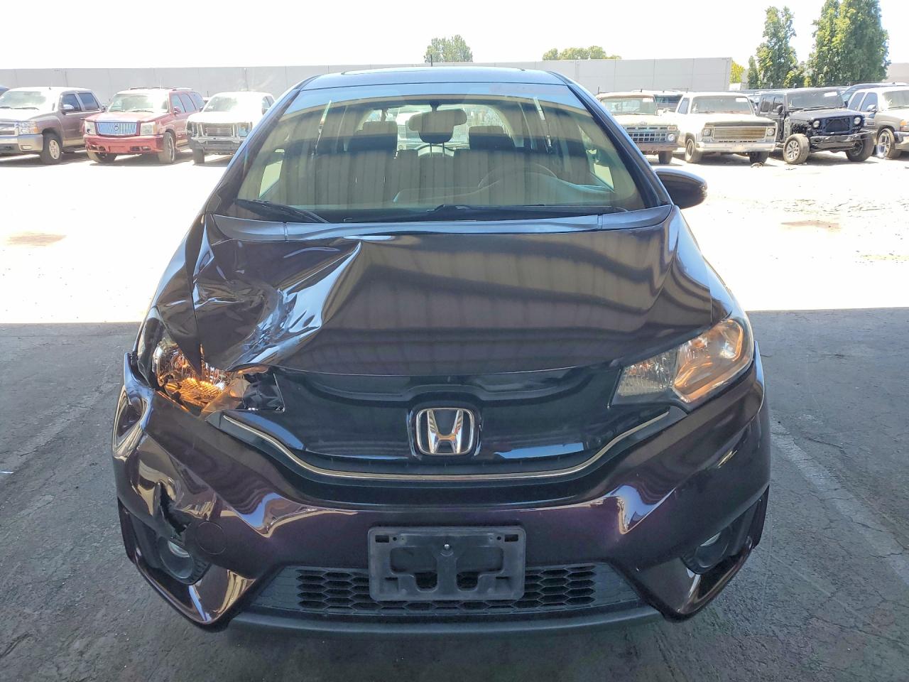 2015 Honda Fit Ex Purple vin: 3HGGK5H8XFM777082
