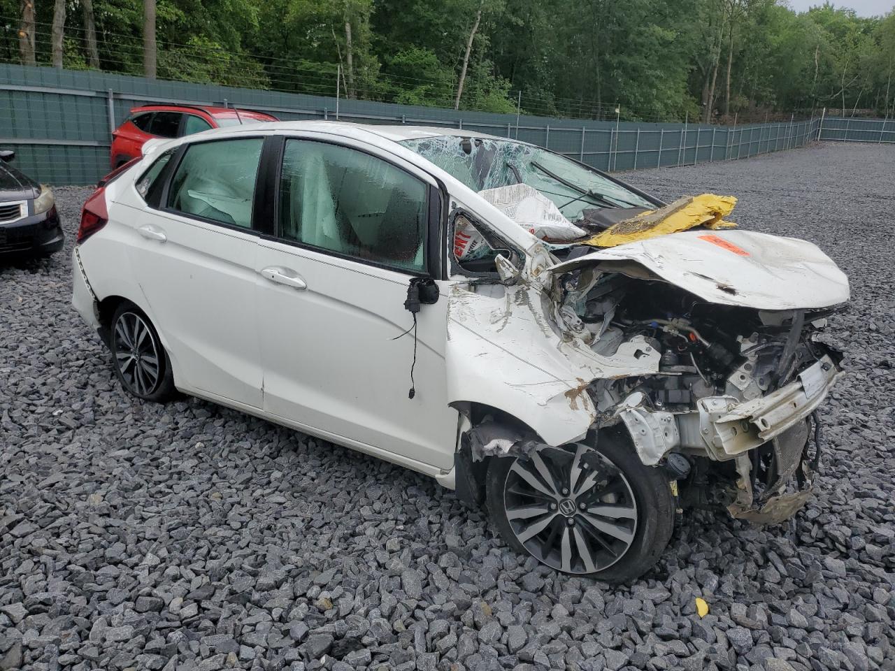2018 Honda Fit Ex Белый vin: 3HGGK5H8XJM707610