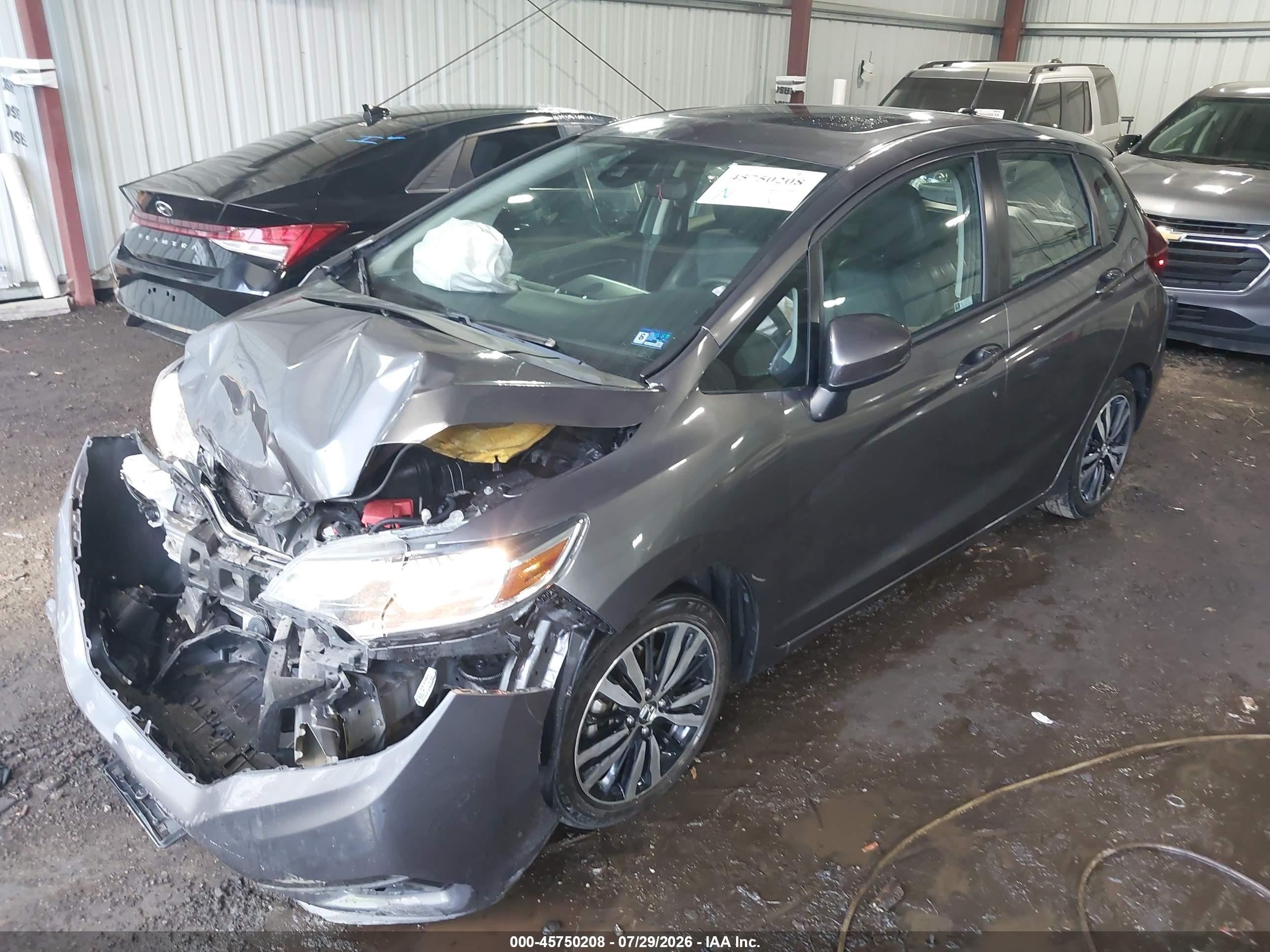 2020 Honda Fit Ex-l Gray vin: 3HGGK5H92LM718595