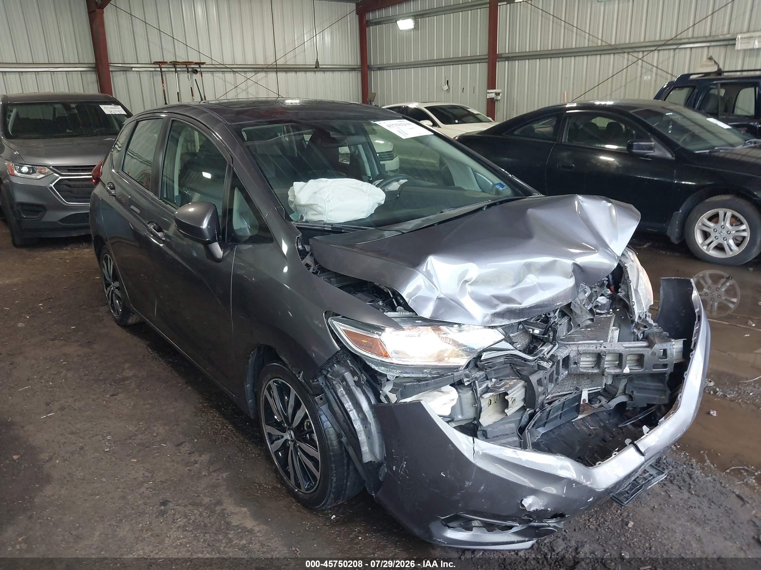 2020 Honda Fit Ex-l Gray vin: 3HGGK5H92LM718595