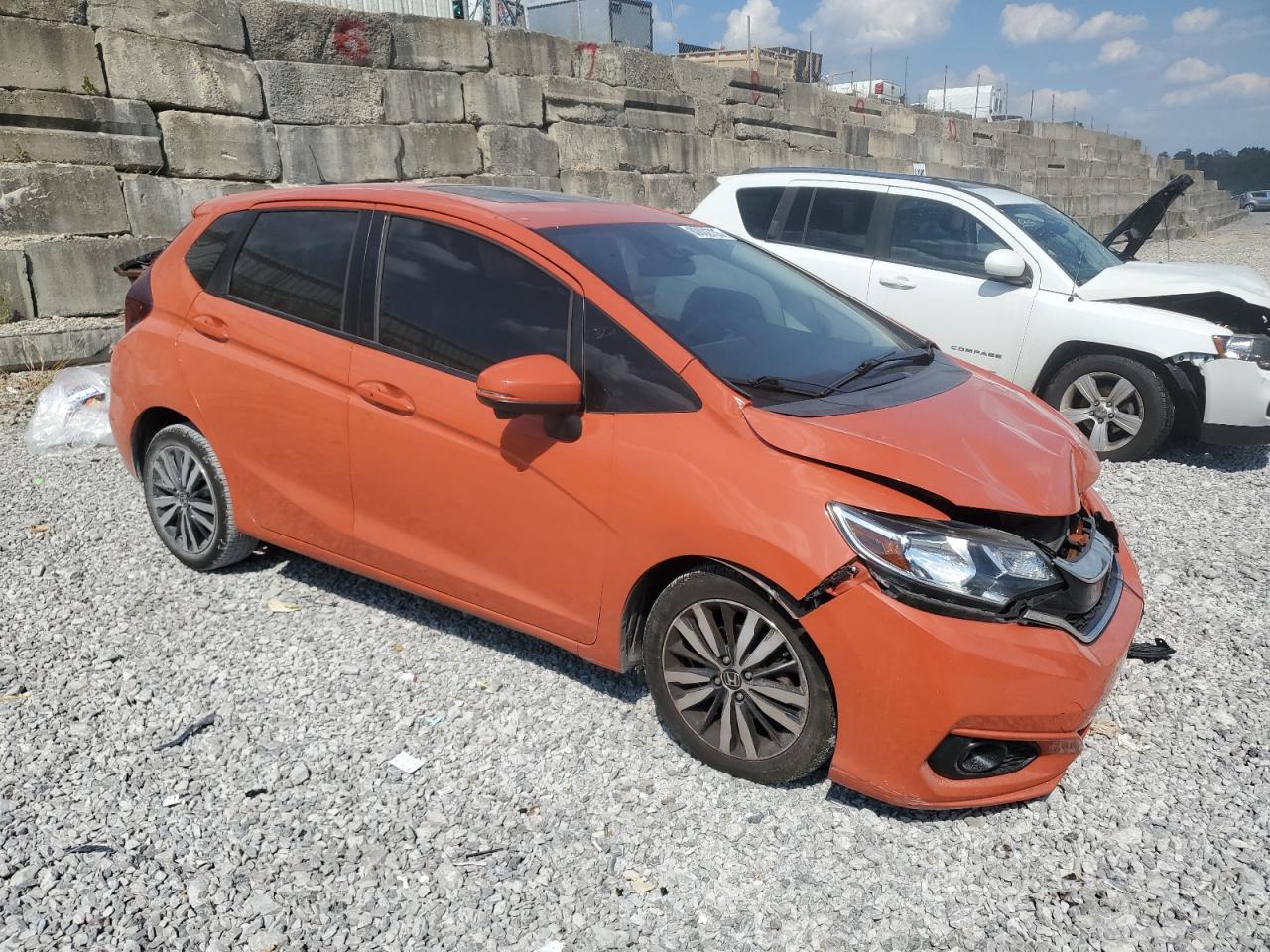 2018 Honda Fit Ex Orange vin: 3HGGK5H96JM700677
