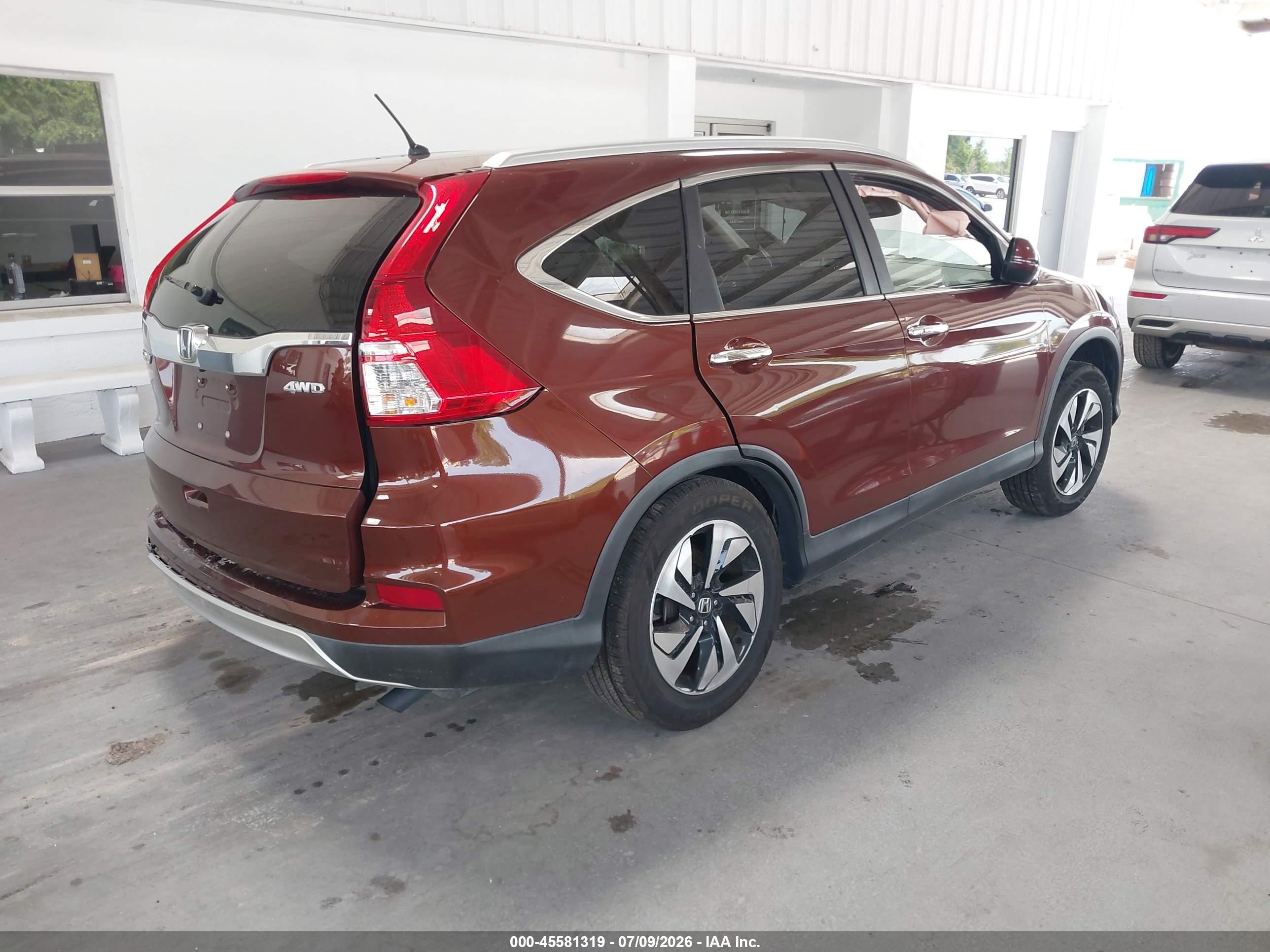 2015 Honda Cr-v   Burgundy vin: 3HGRM4874FG001338