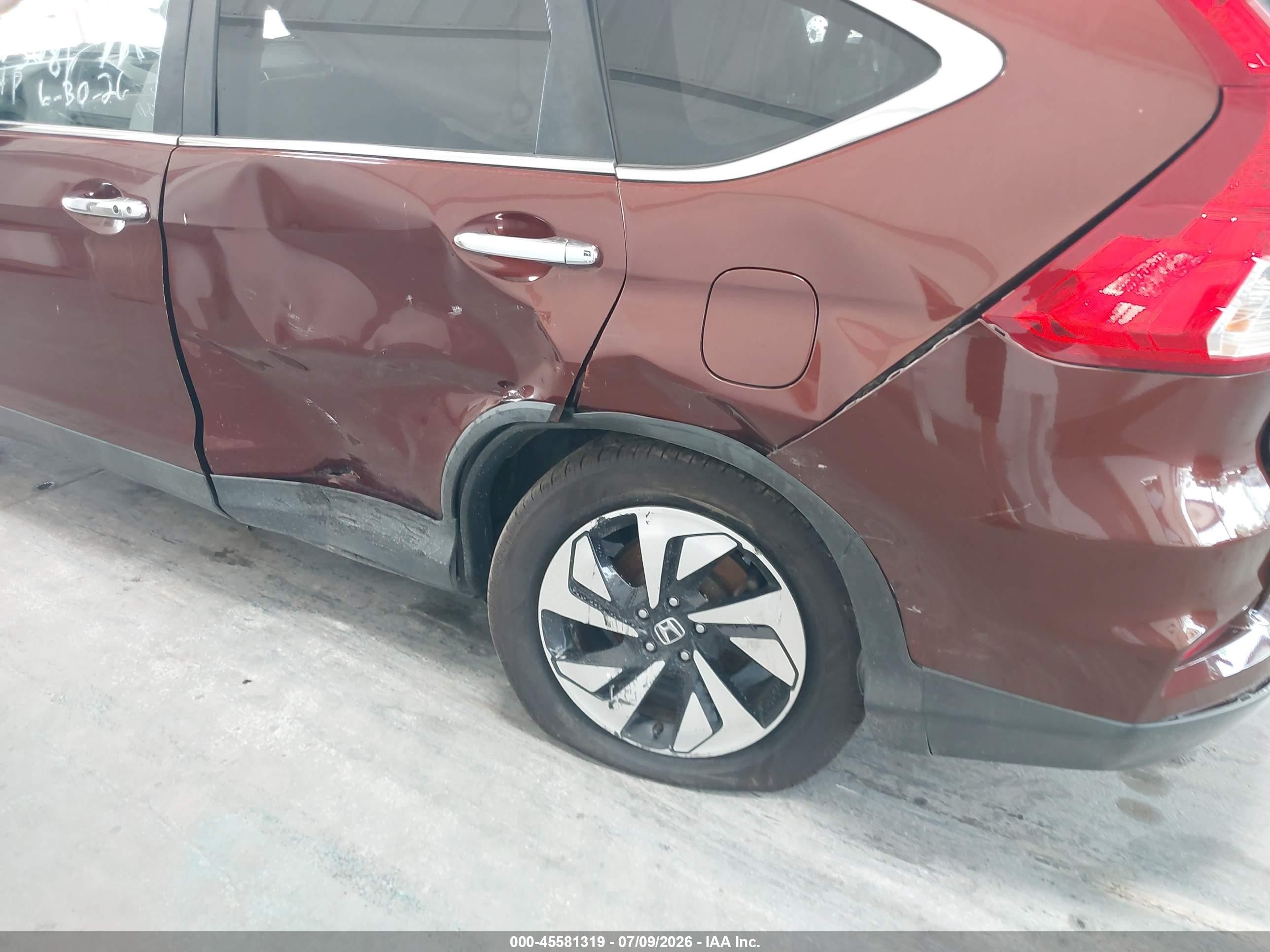 2015 Honda Cr-v   Burgundy vin: 3HGRM4874FG001338