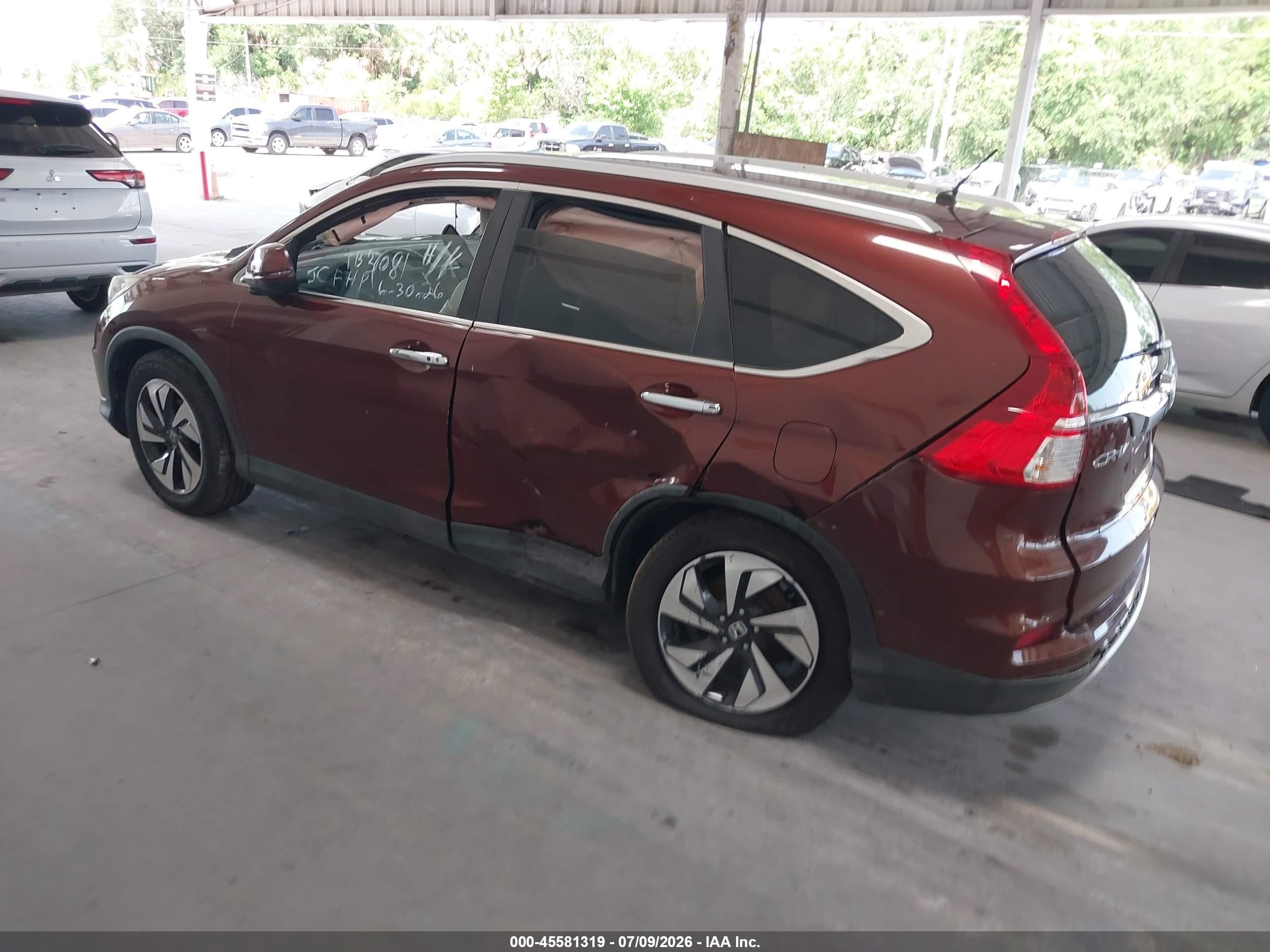 2015 Honda Cr-v   Burgundy vin: 3HGRM4874FG001338