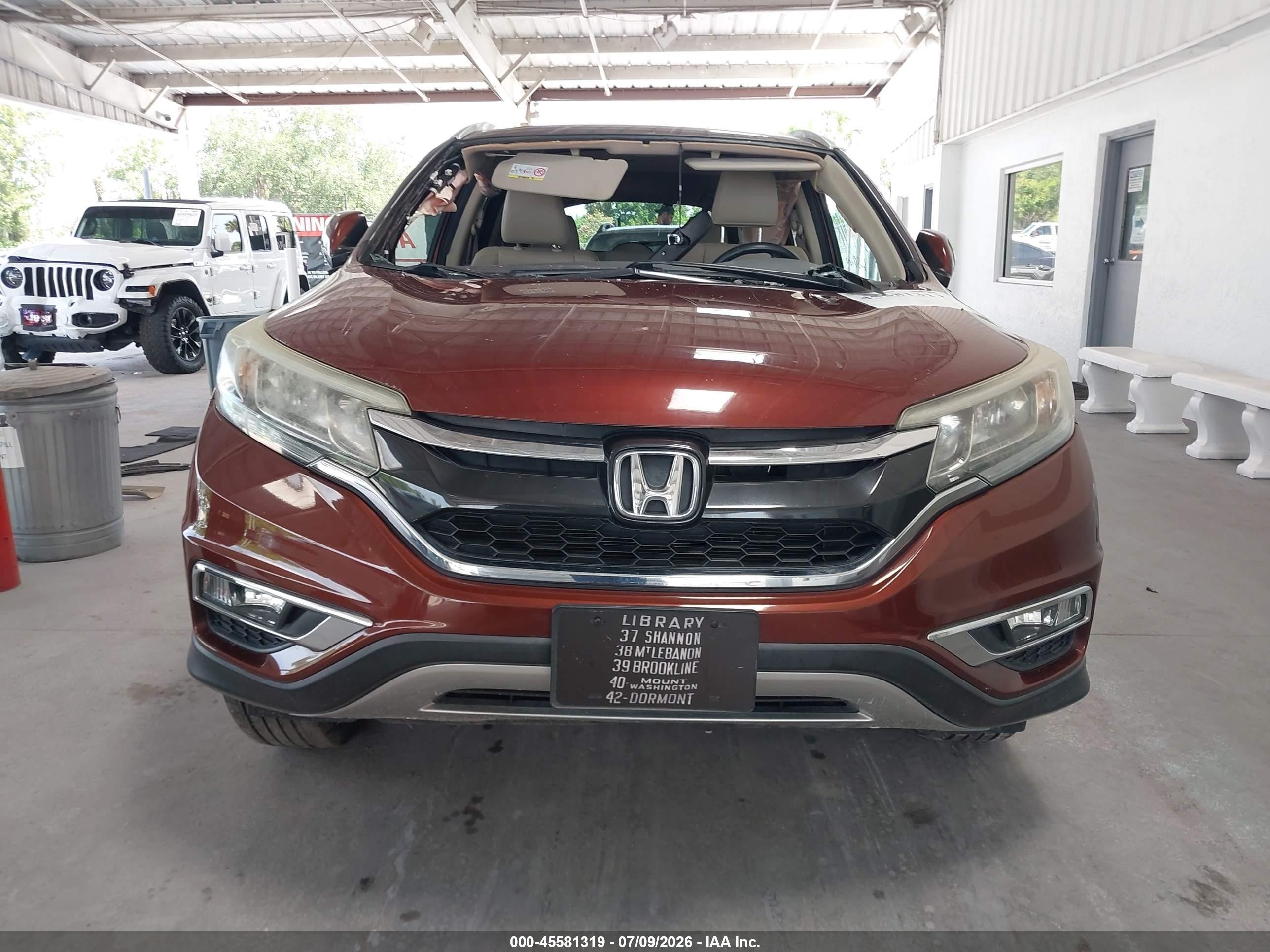 2015 Honda Cr-v   Burgundy vin: 3HGRM4874FG001338
