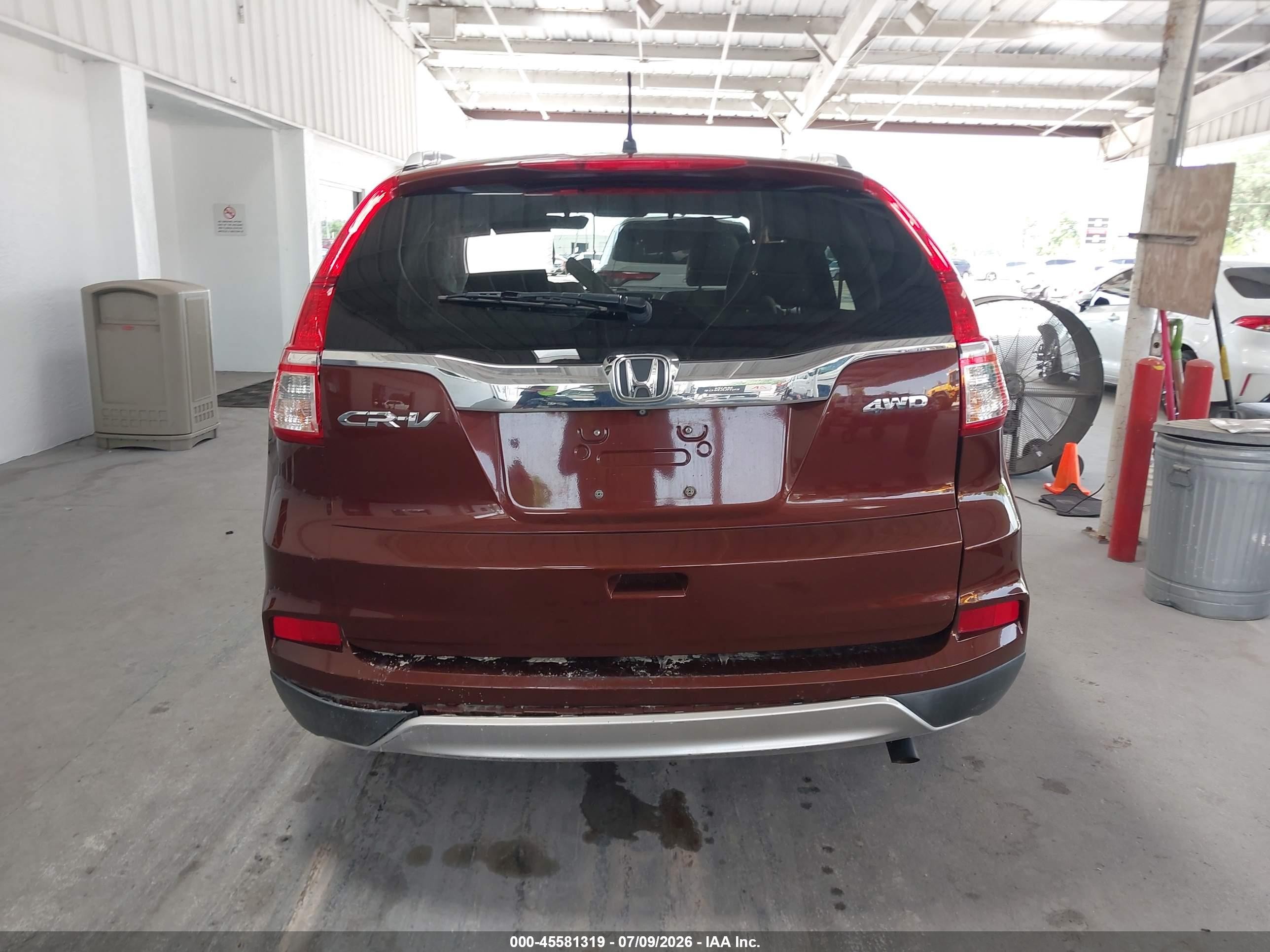 2015 Honda Cr-v   Burgundy vin: 3HGRM4874FG001338