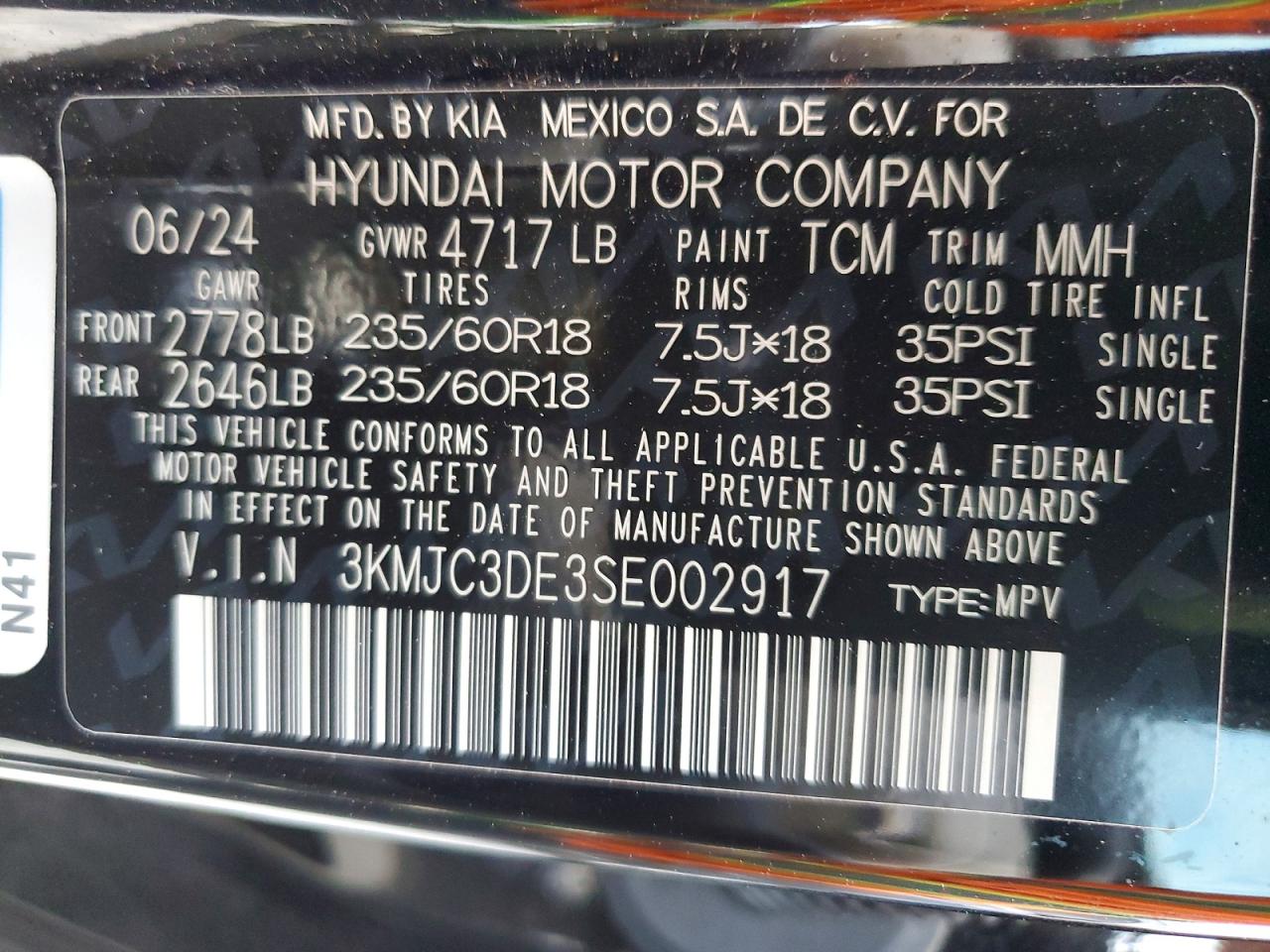 2025 Hyundai Tucson Sel Convenience Черный vin: 3KMJC3DE3SE002917