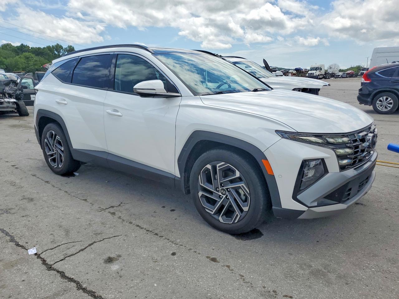 2025 Hyundai Tucson Limited White vin: 3KMJE3DE5SE022774