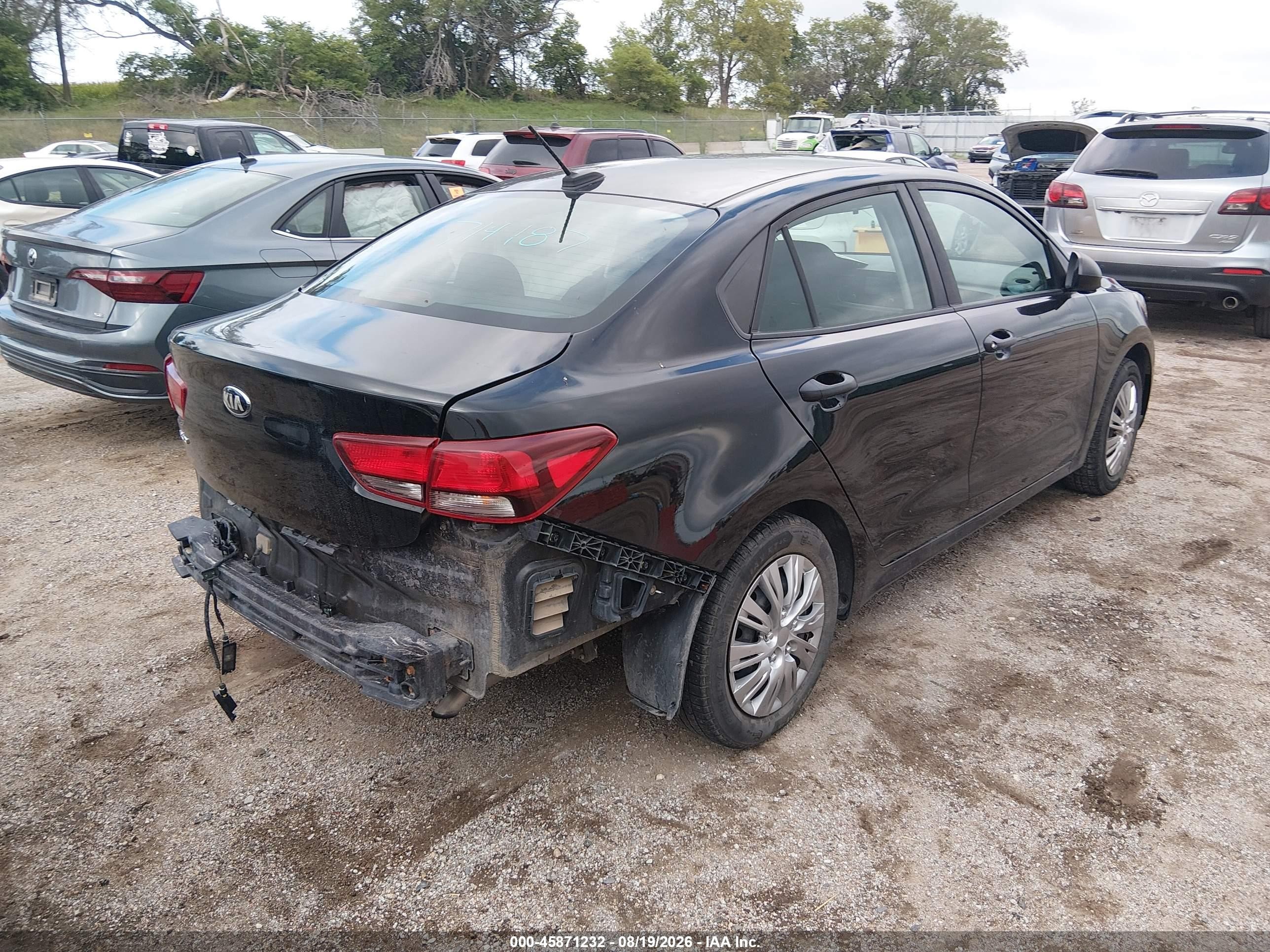 2018 Kia Rio Lx Black vin: 3KPA24AB9JE080218