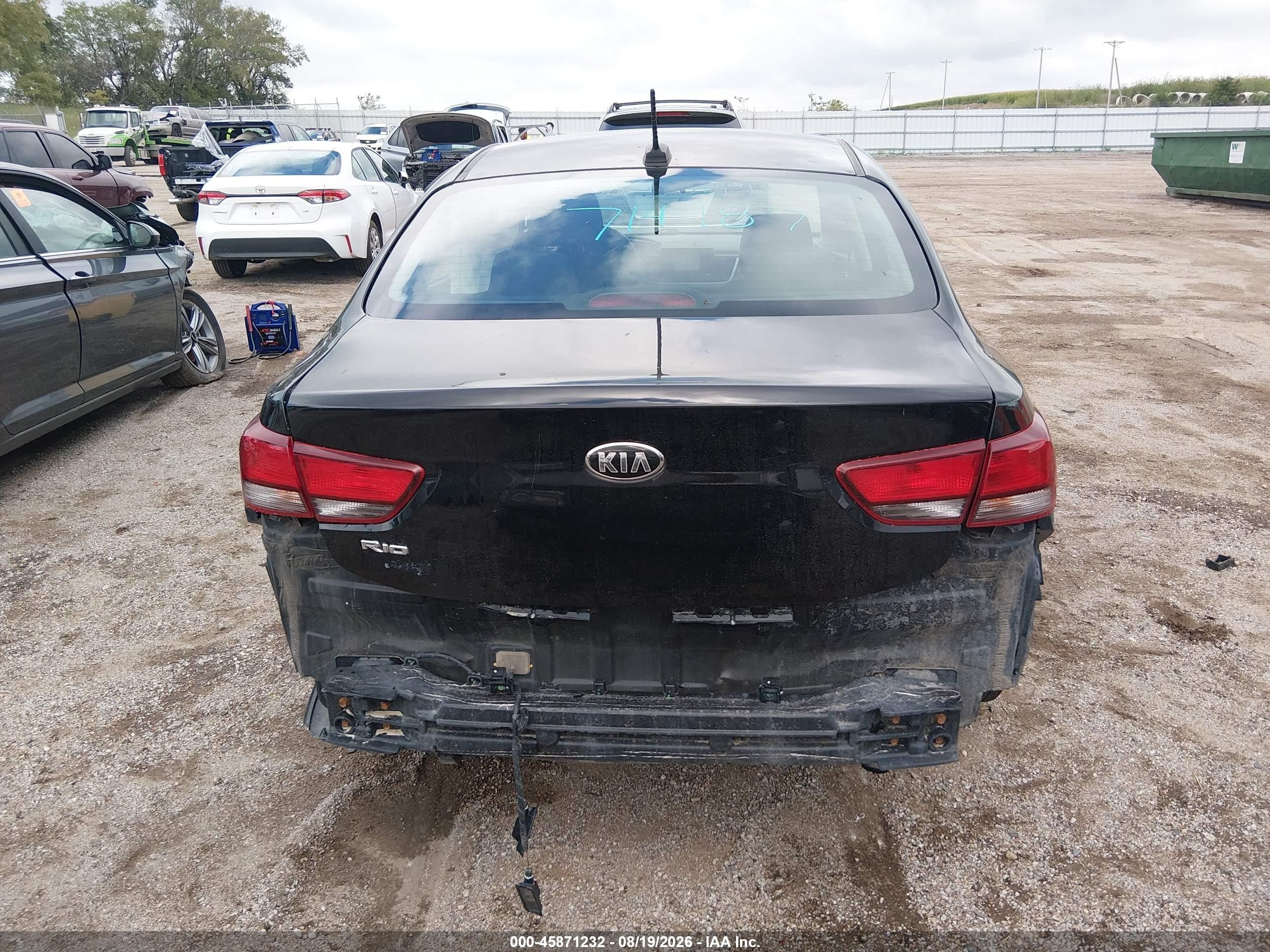 2018 Kia Rio Lx Black vin: 3KPA24AB9JE080218