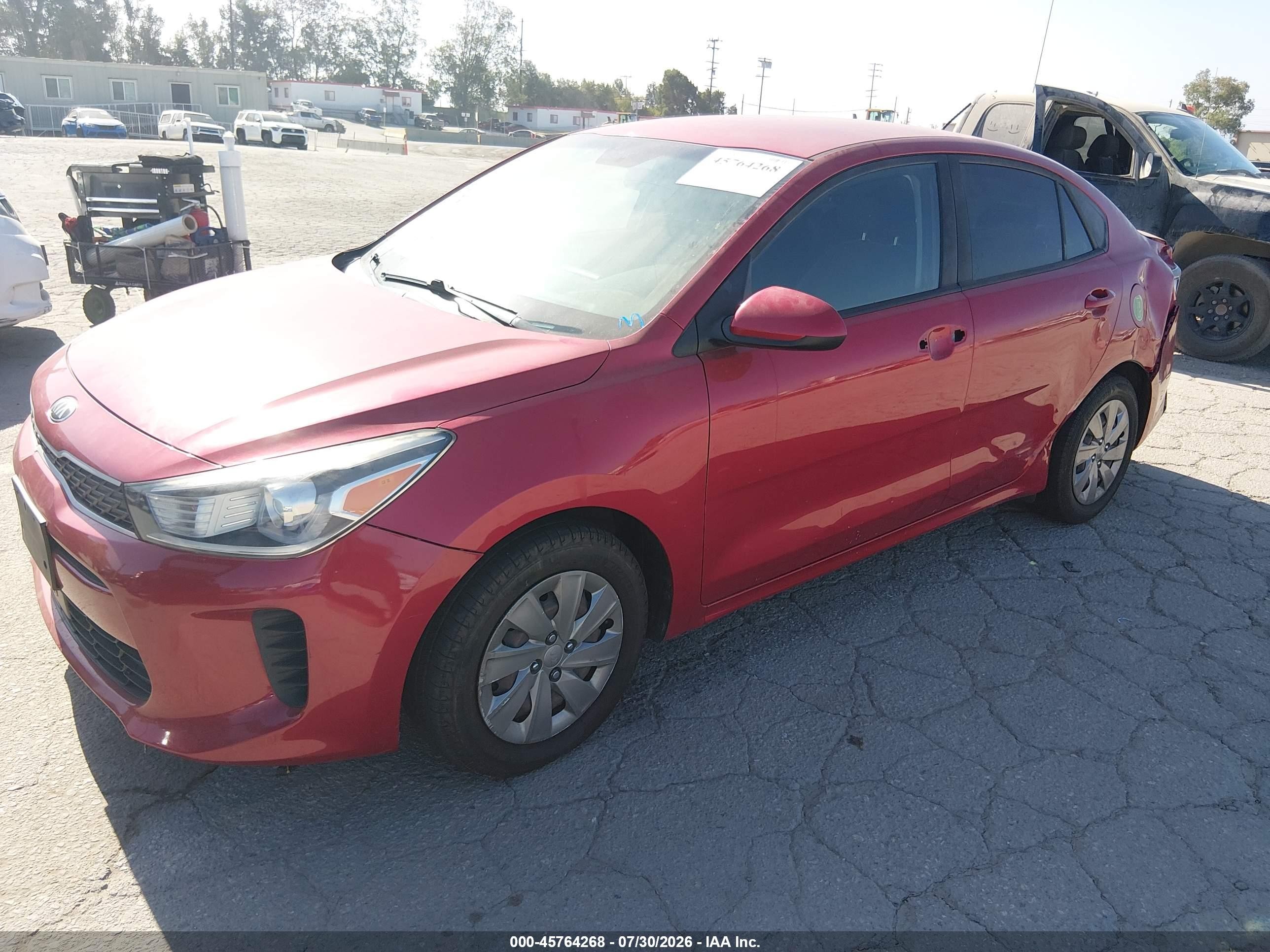 2019 Kia Rio S Red vin: 3KPA24ABXKE208094