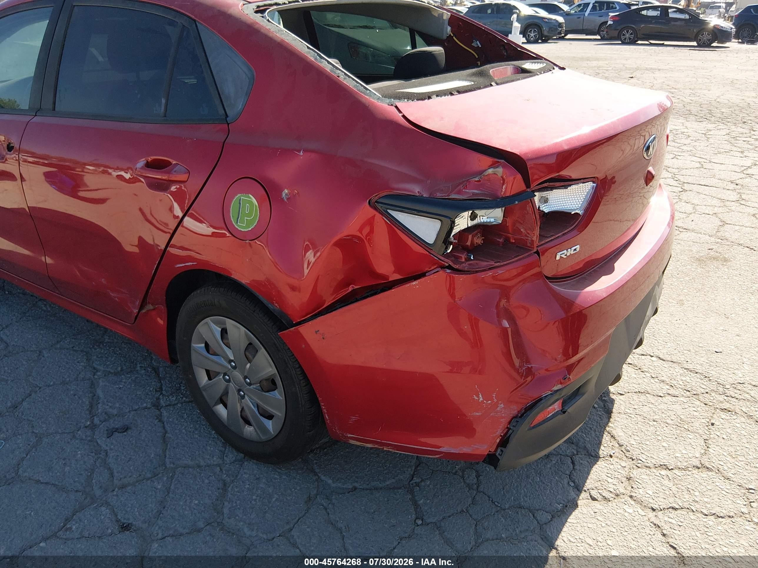 2019 Kia Rio S Red vin: 3KPA24ABXKE208094