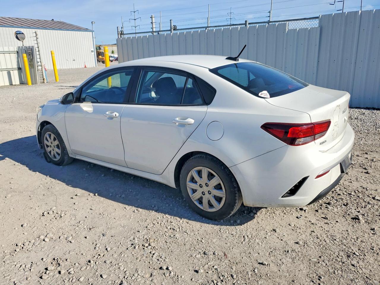 2022 Kia Rio Lx White vin: 3KPA24AD0NE446056
