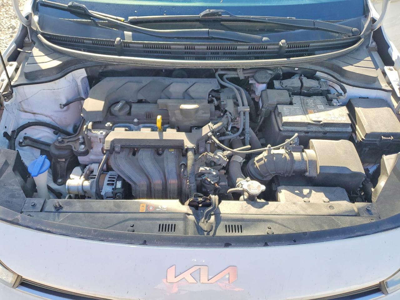 2022 Kia Rio Lx White vin: 3KPA24AD0NE446056