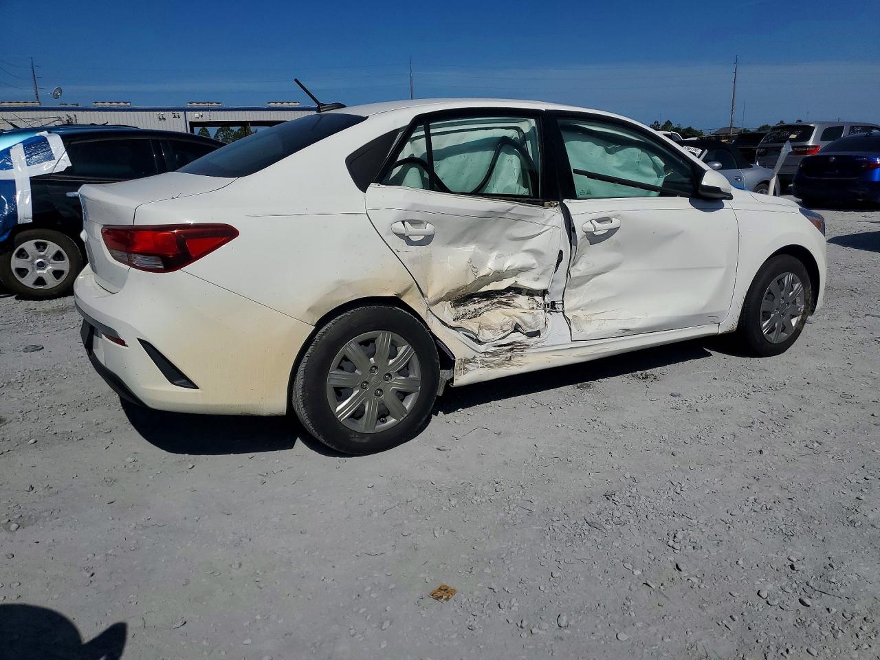 2023 Kia Rio S White vin: 3KPA24AD0PE603099