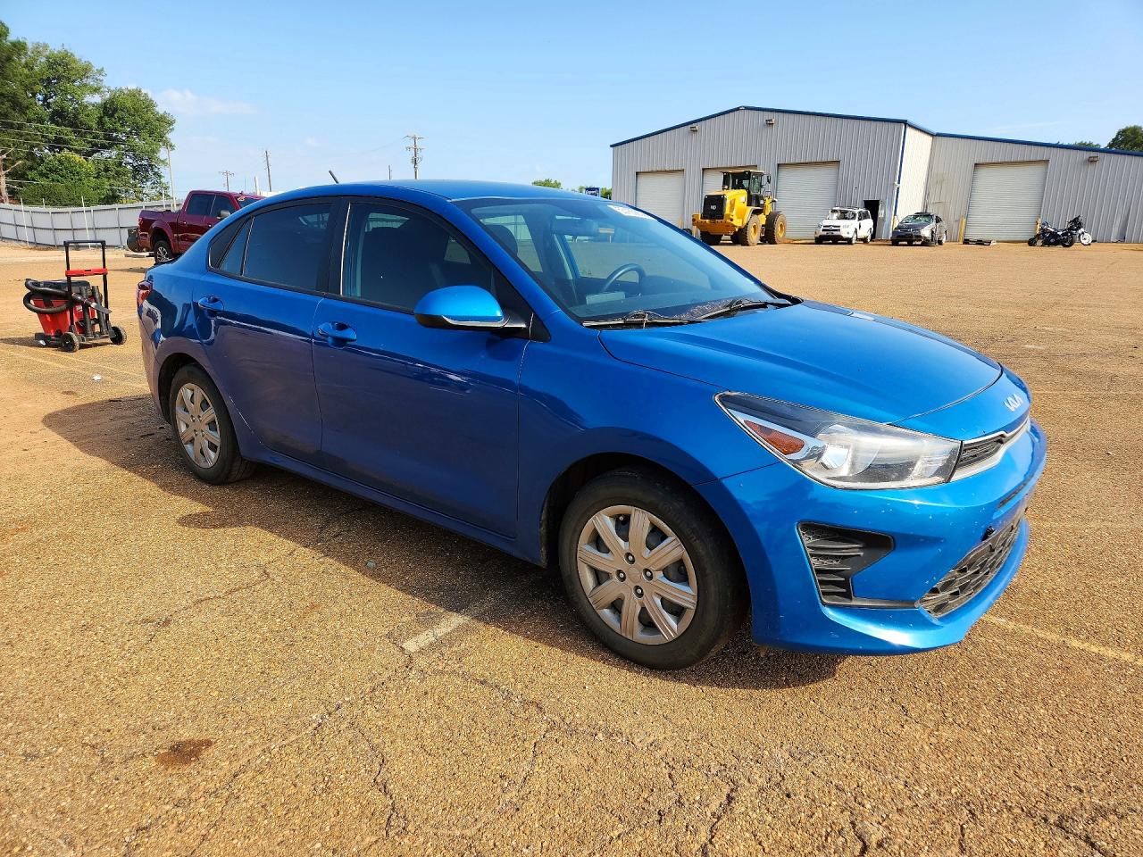 2022 Kia Rio S Blue vin: 3KPA24AD1NE431193