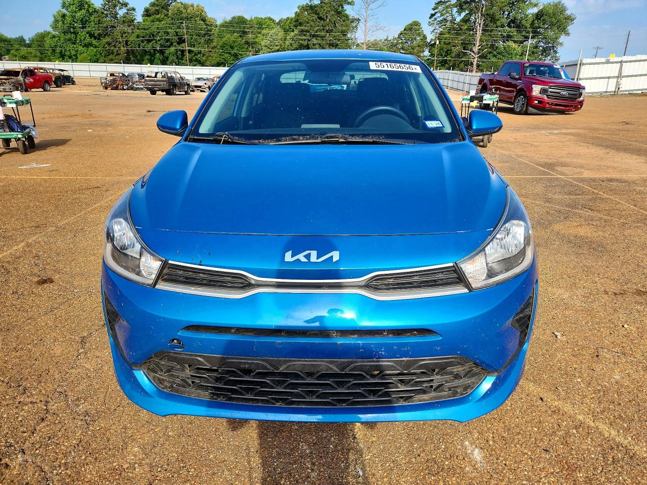 2022 Kia Rio S Blue vin: 3KPA24AD1NE431193