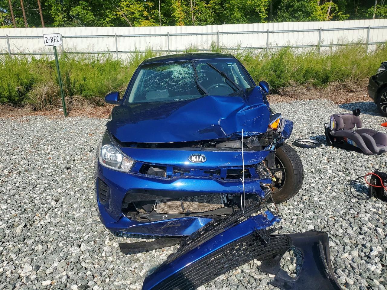 2020 Kia Rio S Blue vin: 3KPA24AD2LE299204